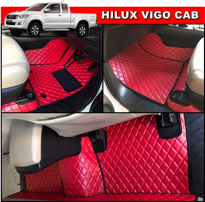 พรมปูพื้นรถยนต์VIGO CAB ลายDIAMOND เต็มคัน