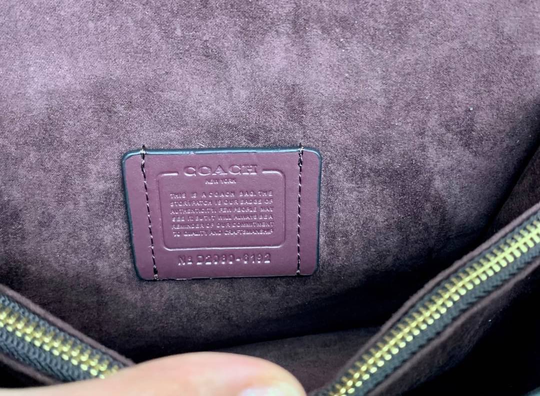 ของแท้ 💯% COACH SMALL GEORGIE TOP HANDLE IN BLOCKED SIGNATURE CANVAS ((6504//0468)) กระเป๋าหิ้ว//สะพายข้างได้ วัสดุหนังแท้