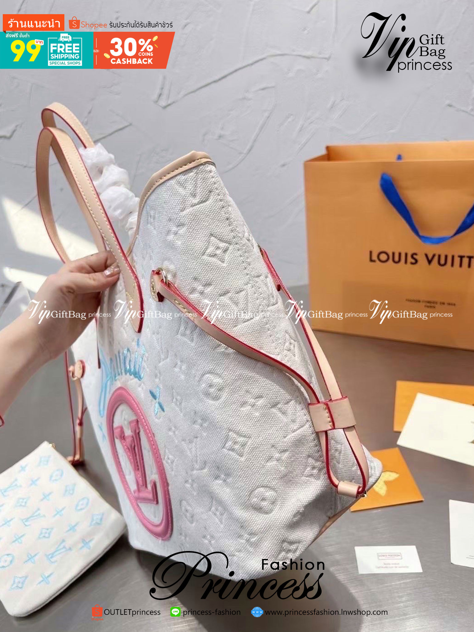 LV Tote Bag / LV Hawaii Summer Bag กระเป๋าสะพายทรงโท้ท มาพร้อมใบเล็กน่ารัก วัสดุหนังแคนวาสปั้มลายโมโนแกรม รุ่นลิมิเตด ฮอตสุดเเล้วซิส ได้ทุกลุค เกรดงานสวย น่ารักมากๆ งานชนชอป ใช้ได้ Everyday Look เลยค่า