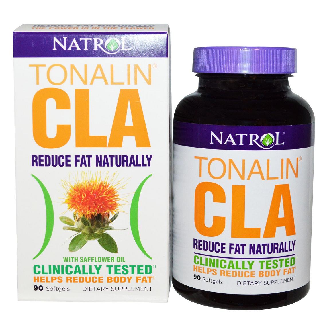 ส่งฟรีลงทะเบียนมีพร้อมส่งค่ะ Natrol Tonalin CLA with Safflower Oil 90 Softgels
