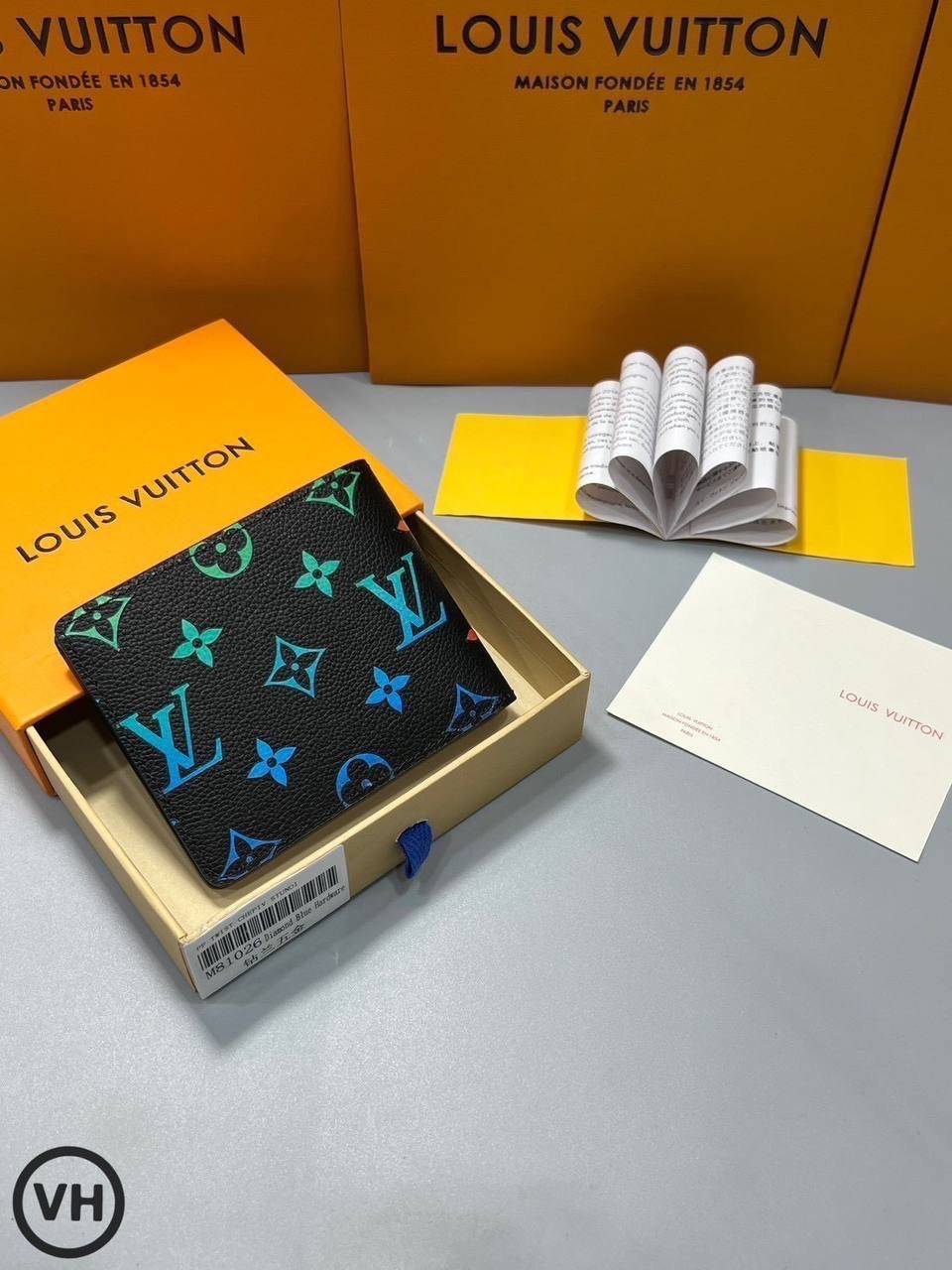 ORI หนังแท้ | LV Multiple Wallet / LV Short Wallet / LV Damier Graphite Wallet กระเป๋าสตางค์ใบสั้น กระเป๋าสตางค์ผู้ชาย