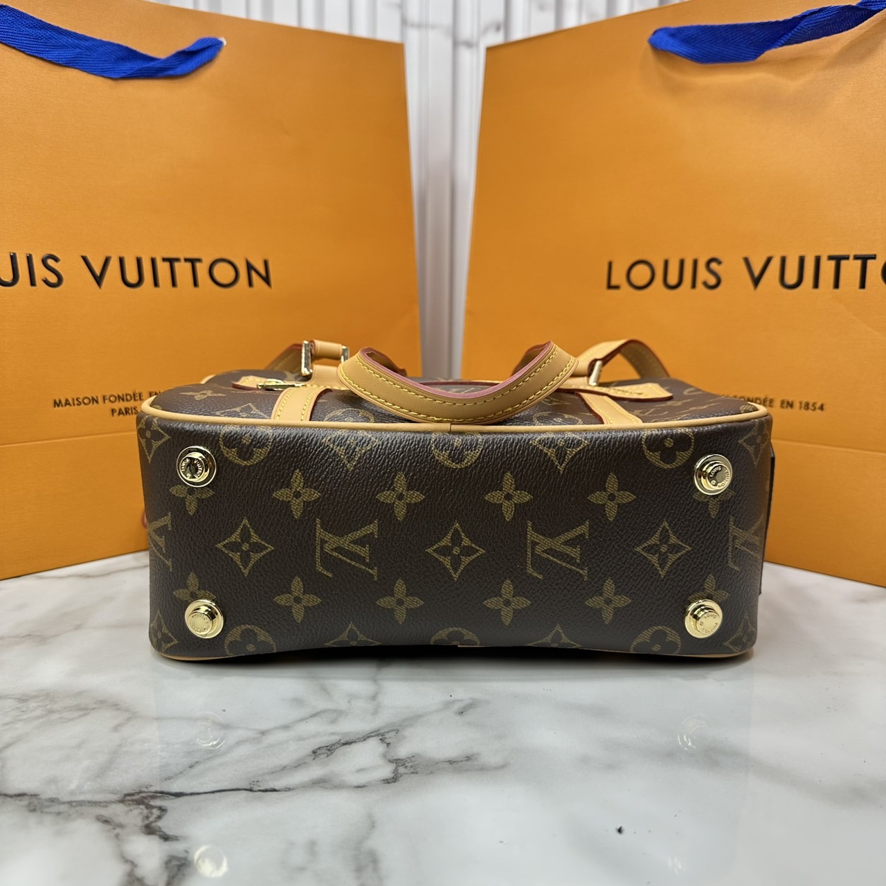 ORI หนังแท้ | LV Cite 2022 Monogram Canvas Handbags กระเป๋าสะพายรุ่นวินเทจยอดนิยม ไฮคลาสตลอดกาล