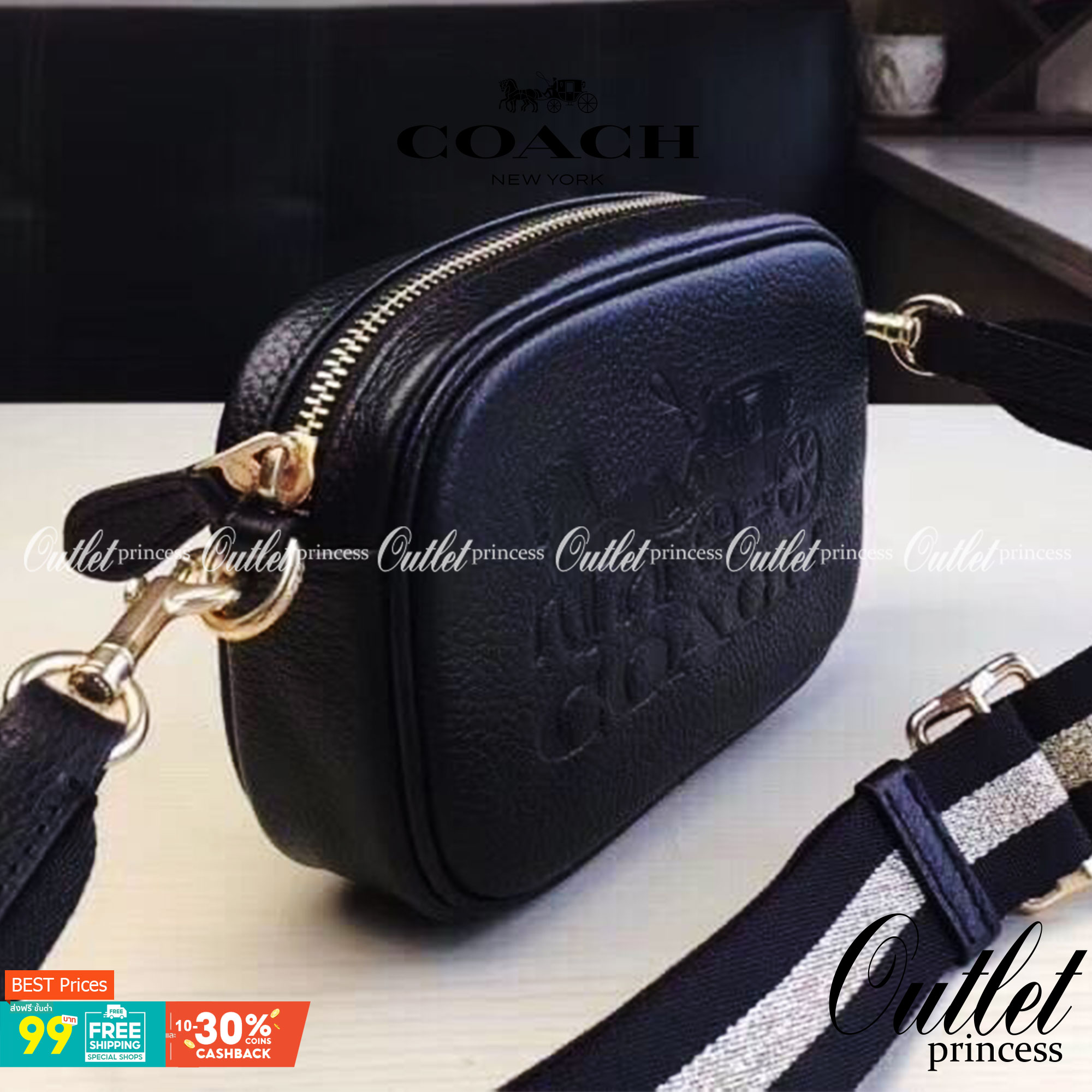 COACH JES CONVERTIBLE BELT BAG IN COLORBLOCK 2IN1 !! กระเป๋าคาดอก/สะพายข้าง ใช้ได้ถึง 2 แบบ!! คุ้มค่ามากที่สุด!! วัสดุหนัง pepble ดีไซน์เรียบ แต่หรู ภายในเป็นช่องโล่ง ใบนี้สาวๆที่ไม่ชอบพกของเยอะ เหมาะมากๆน้า 🙇♀️ ของดีราคาจับต้องได้ ไอเท็มนี