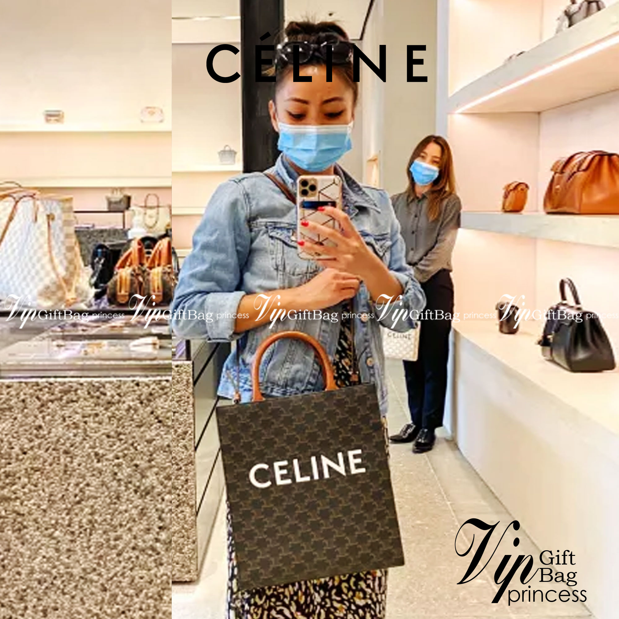 หนังแท้ CELINE SMALL CABAS VERTICAL IN TRIOMPHE CANVAS AND CALFSKIN / CELINE TOTE พร้อมส่งที่ไทย กระเป๋าโท้ททรงตั้ง CABAS TRIOMPHE งานหนังแท้ CALFSKIN ทั้งใบ พร้อมหูหิ้วสองข้างและสายสะพายหนังแบบถอดได้ ภาพสินค้าถ่ายจากงานขายจริง ใช้งานต่างประเทศได้