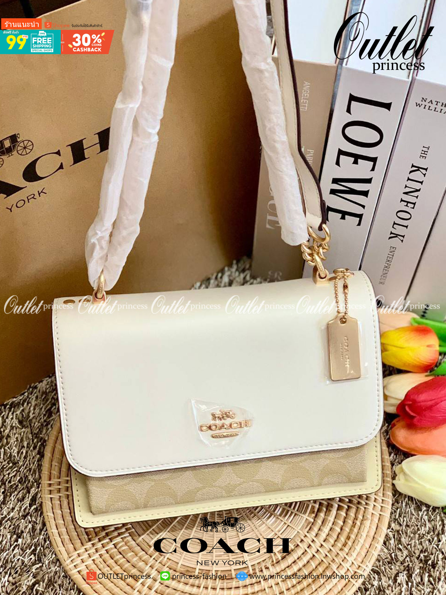 พร้อมส่งถึง8สี ห้ามพลาดค่ะ! COACH KLARE CROSSBODY BAG ((91019//91174//90400//1424//90635)) พร้อมส่งที่ไทย กระเป๋าสะพายครอสบอดี้ร์หรือสามารถทบเป็นสายคู่คล้องไหล่ได้ด้วยค่ะ หนังแท้ แต่ละสีทำลายหนังได้สวยงามแตกต่างกันออกไปนะคะ ✔️ห้อยด้วยป้ายแบรนด์แบบโ