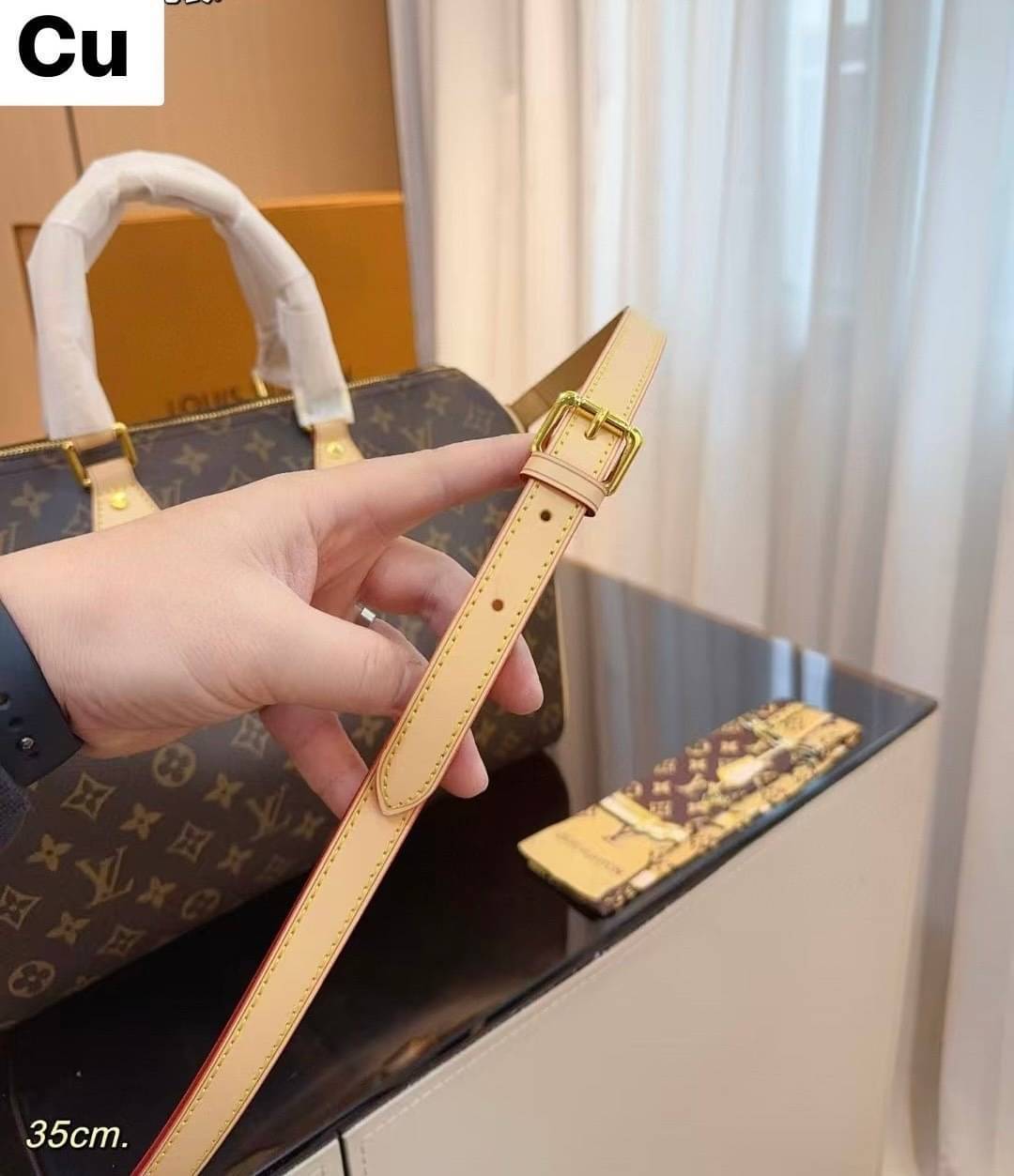 LV Speedy Bandoulière 35 bag กระเป๋าสะพายทรงหมอน ใบใหญ่จุของได้เยอะ รุ่นท็อปฮิต รูปทรงสวยตลอดกาล