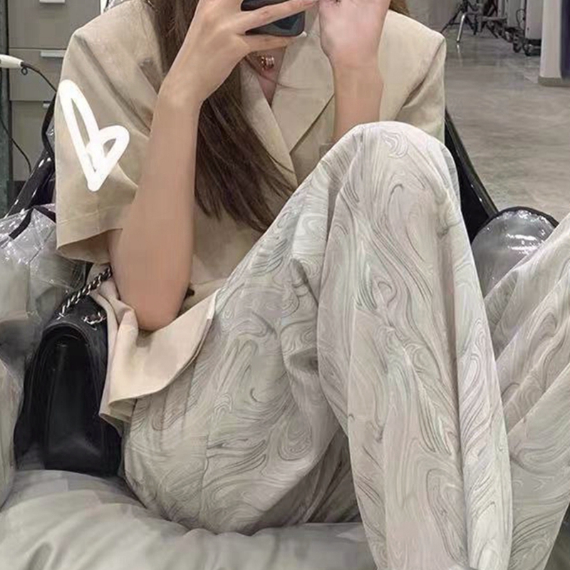 พร้อมส่ง 🐝 Macha pants กางเกงขายาวลายทางสีหวานน่ารัก (IN35694)