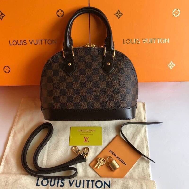 VIP 】หนังแท้ LOUIS VUITTON ALMA BB