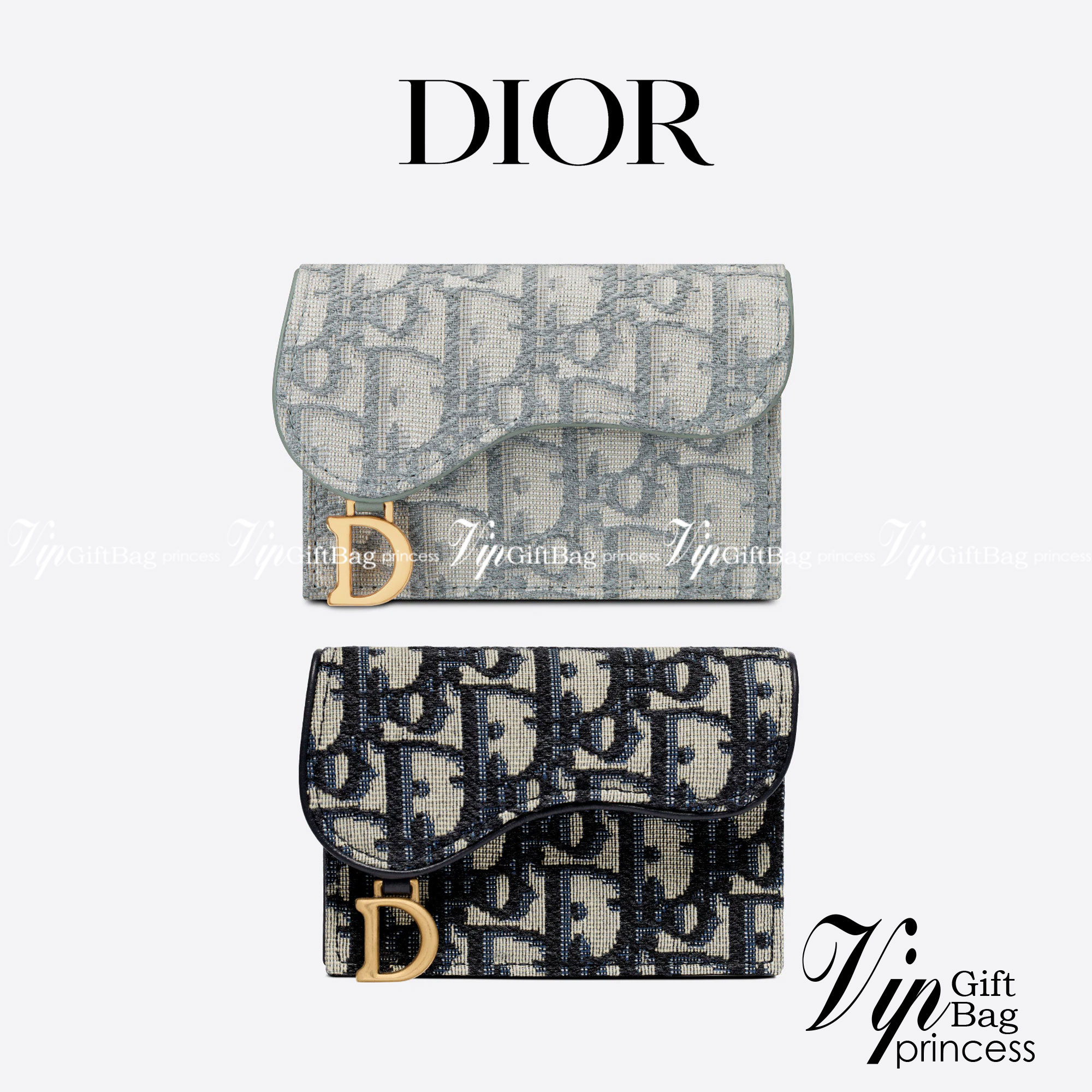 หนังแท้ DIOR SADDLE FLAP CARD HOLDER พร้อมส่งที่ไทย กระเป๋าใส่การ์ดงานหนังแท้และผ้าแจ็คการ์ด เกรดเทพออริจินอล ภาพสินค้าถ่ายจากงานขายจริง ใช้งานต่างประเทศได้
