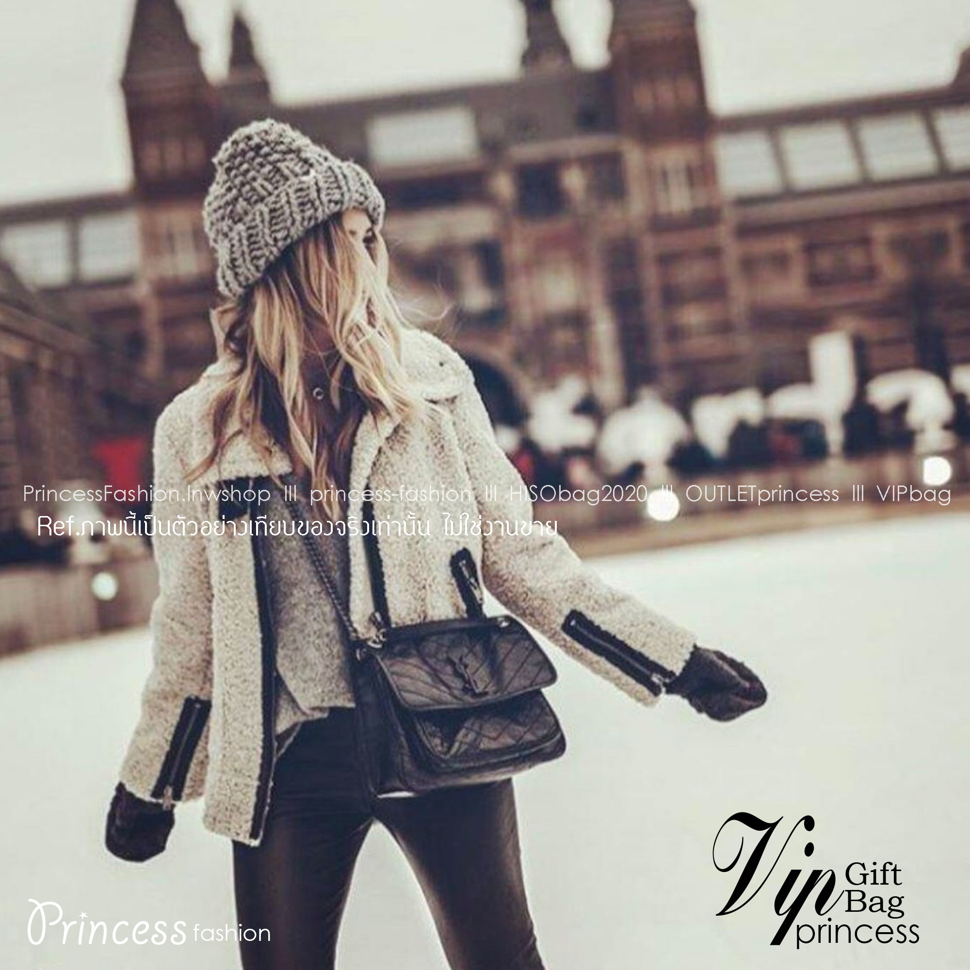 YSL NIKI IN VINTAGE LEATHER BAG กระเป๋าสะพายทรงคลาสสิคสุดฮอต (อะไหล่เงิน/ดำ) ที่ใครๆก็ต้องมีใช้ ดีไซน์เรียบหรู วัสดุหนังลายวินเทจสัมผัสดี