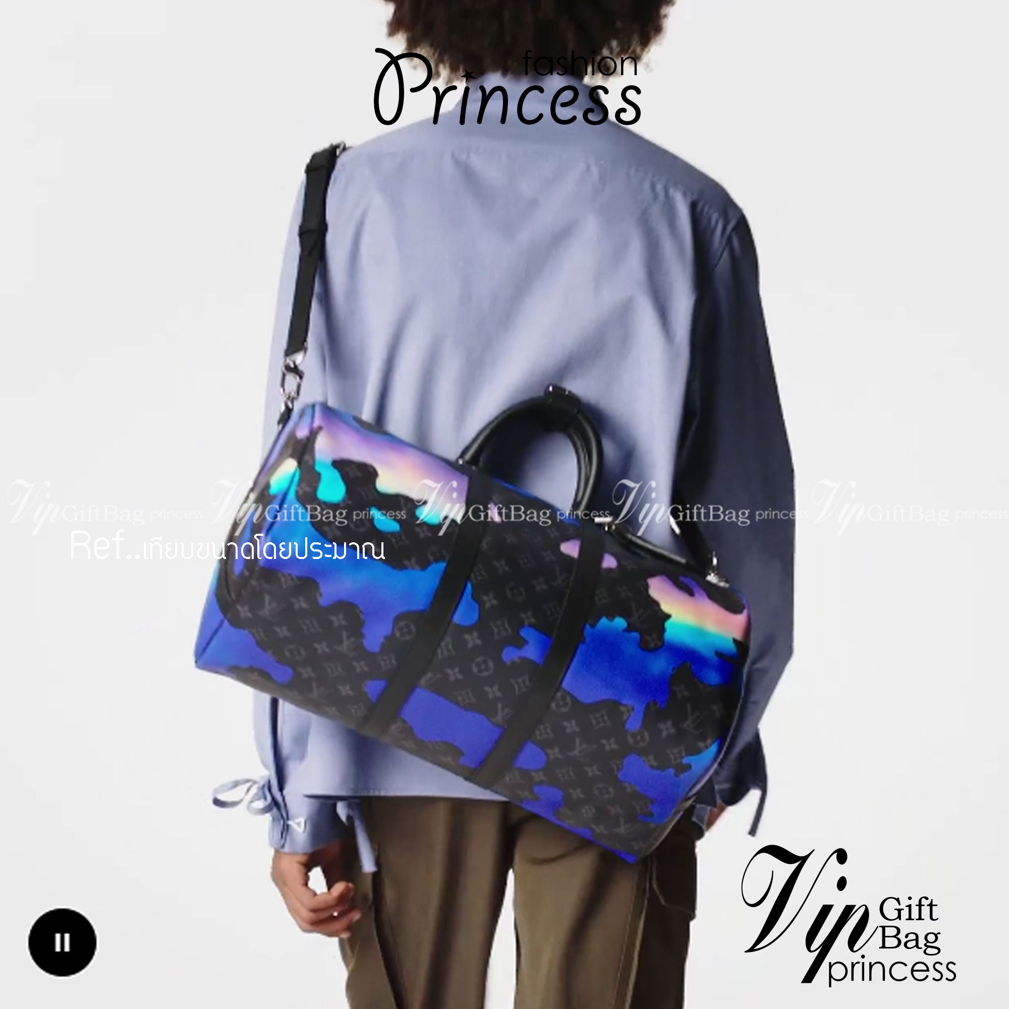 LV KEEPALL 45B BAG กระเป๋าเดินทางสุดคลาสสิค KEEPALL BANDOULIERE MONOGRAM ECLIPSE REVERSE MULTICOLOR สะท้อนแรงบันดาลใจจากคอลเล็คชั่น “Room with a View” สำหรับสิ้นปี 2022 ทึ่ใครๆก็เฝ้ารอ ไอเท็มที่จะทำให้การเดินทางไม่ธรรมดาอีกต่อไป ด้วยดีเทลความเป็นเอกลักษณ์