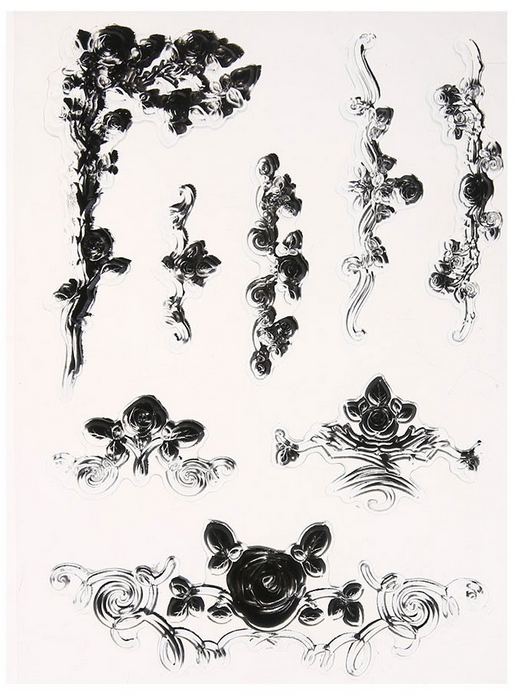 ตัวปั๊มใส ชุด ลายคั่นกรอบกุหลาบ