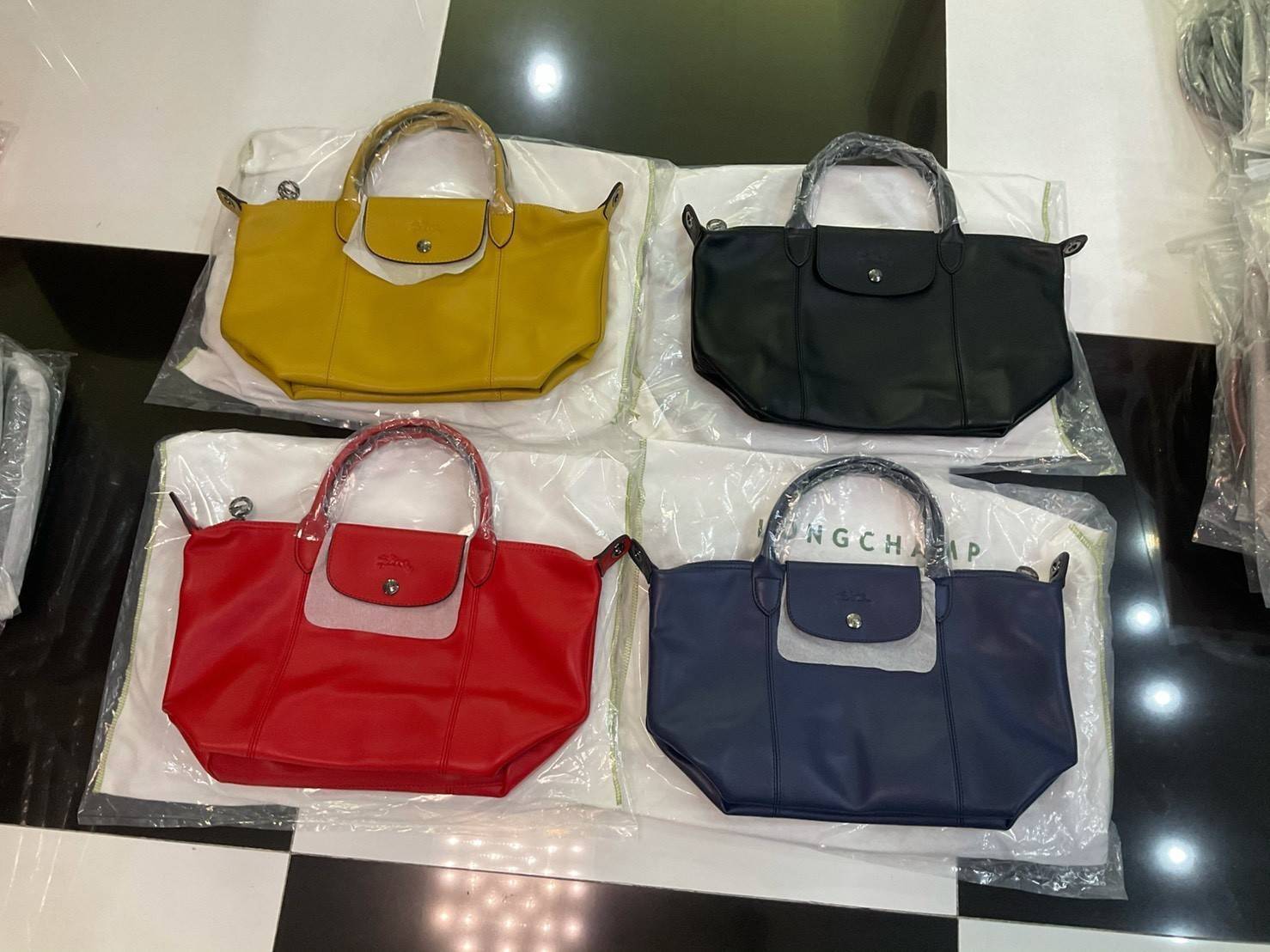 ของแท้ LONGCHAMP LE PLIAGE CUIR TOP HANDLE BAG S รุ่น 1512 กระเป๋าถือขนาดกำลังดี วัสดุหนังแกะ Metis