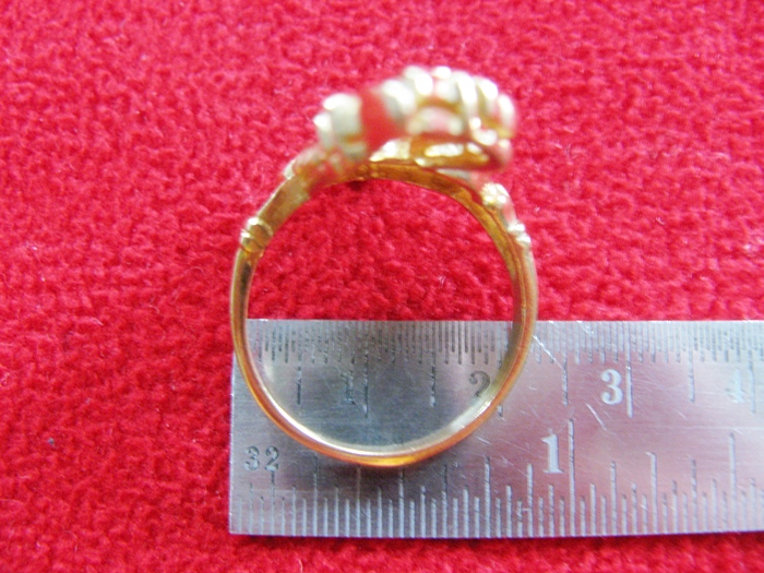 สินค้าหมดค่ะ แหวนพญานาคทองเหลืองพลอยสีดำ เสริมดวงบารมี แบบ2ค่ะ