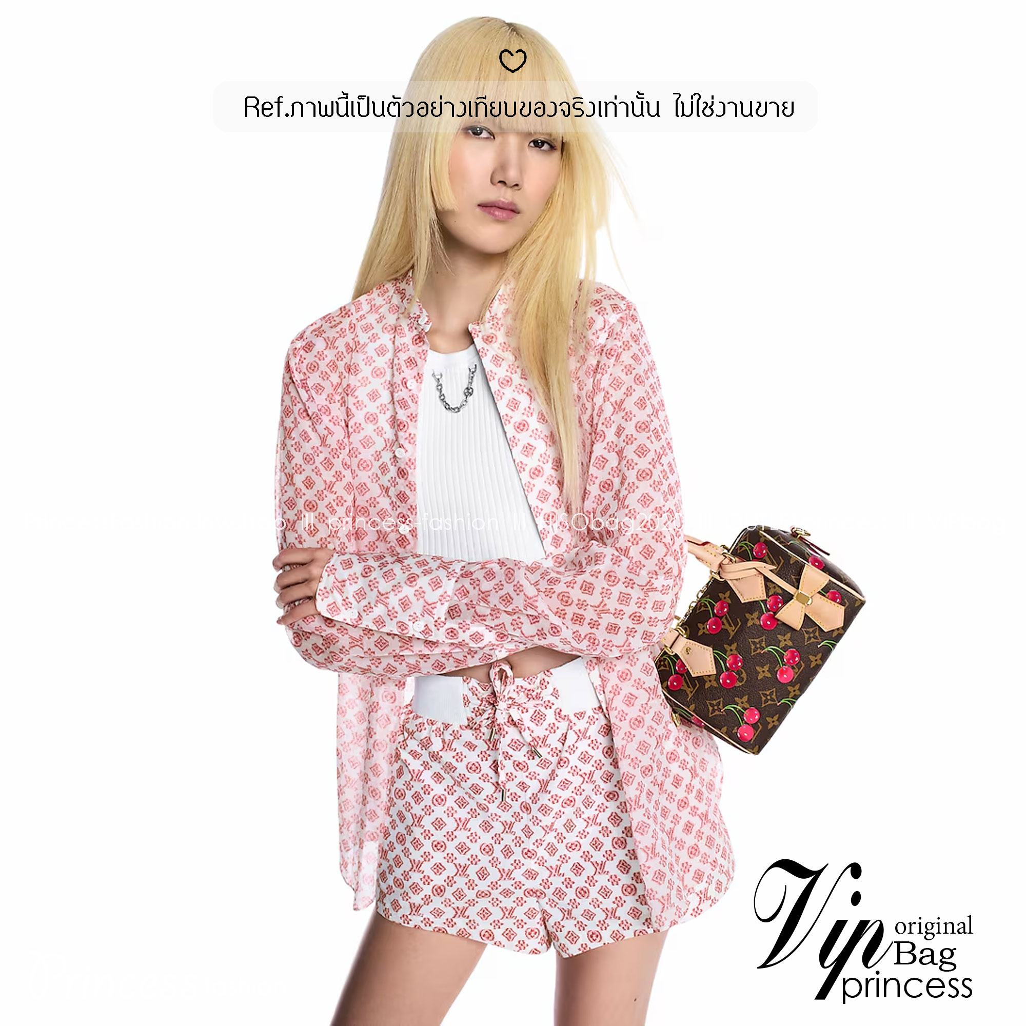 LV x TM speedy bandouliere 20 bag Monogram Cherry กระเป๋าทรงหมอนใบเล็ก คอลแสนสดใสด้วยการตกแต่งลายพิมพ์ รุ่นดอกไม้หลากสี และเชอรี่ มาพร้อมกุญแจล็อค ขนาดกำลังดี กะทัดรัด