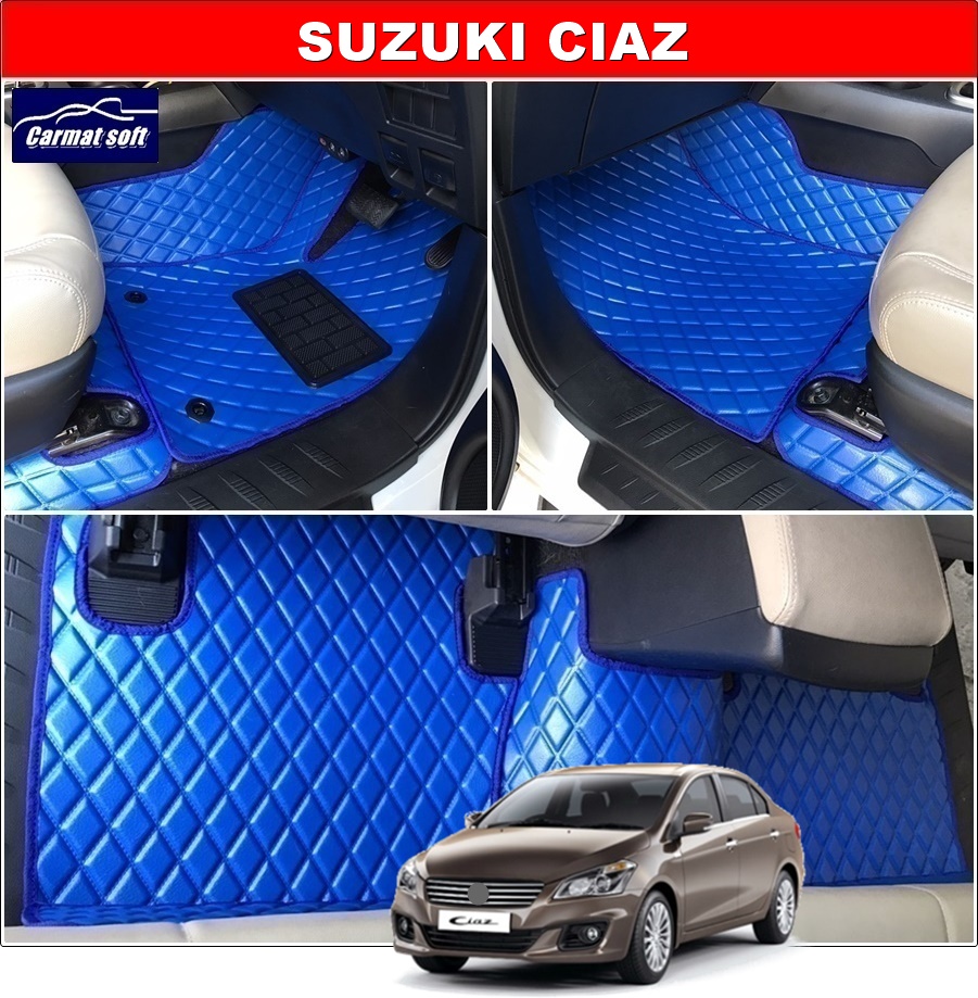 พรมปูพื้นรถยนต์ SUZUKI CIAZ ลายDIAMOND ยางปูพื้นรถEVA 12ชิ้น เต็มคัน