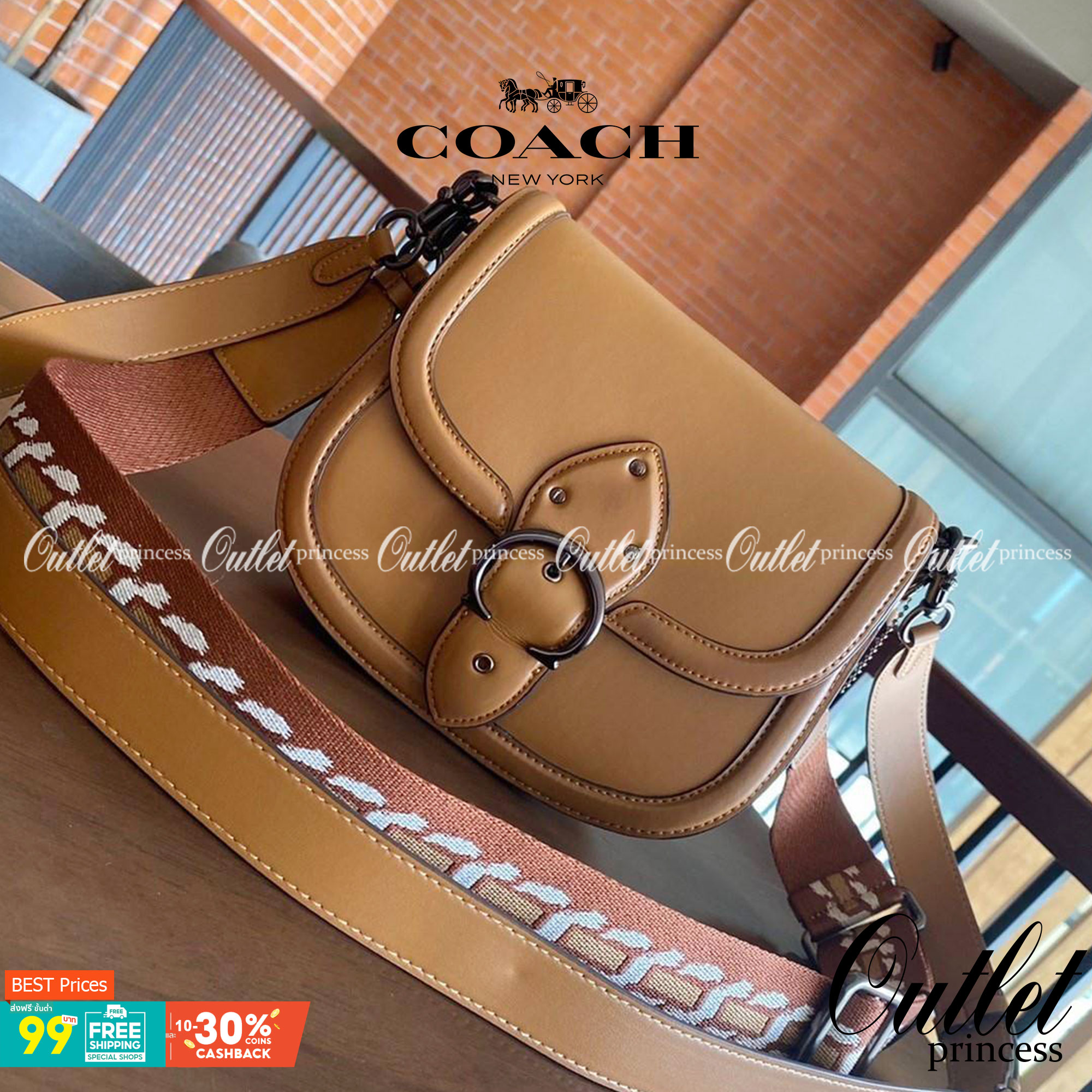 COACH C0749 BEAT SADDLE BAG(COACH C0749) 💖สวยหรู ดูดี เป็นรุ่นที่หลายคนรอค่อย จะลุคแนวsports สาวเทห์ หรือสไตล์สาวหวานเรียบร้อย ได้หมดคะ มาพร้อมสายสะพาย 2 เส้น คุ้มเกินคุ้ม วัสดุหนังแท้ชั้นดี หนังสวย อะไหล่แบรนด์ที่ดูเด่นคลาสสิคตรงด้านหน้า เปิดปิดก