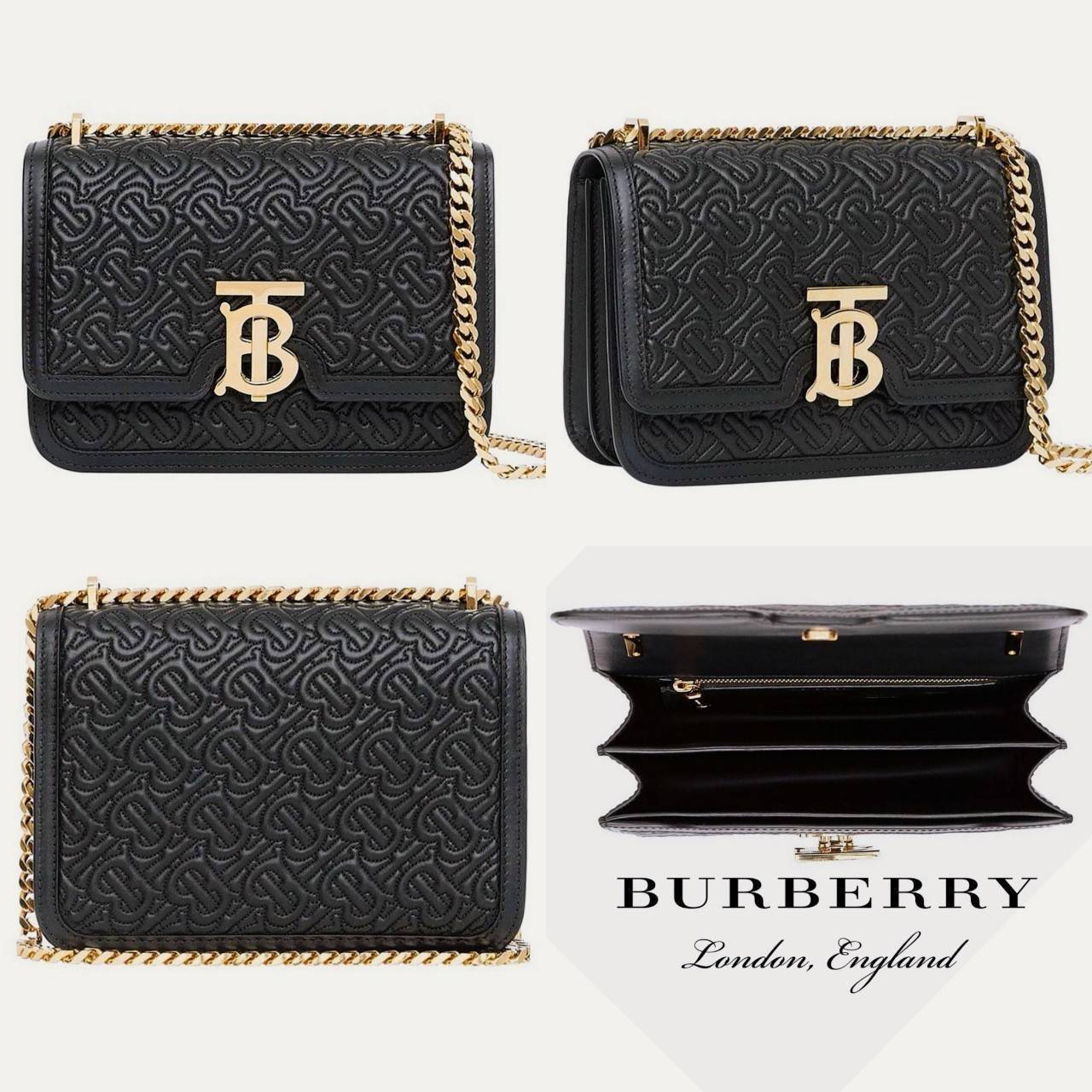 พรีเมี่ยมกิ๊ฟแท้ 100% 】BURBERRY FRAGRANCES LEATHER CROSSBODY BAG VIP GIFT WITH PURCHASE (GWP) กระเป๋าสะพายพรีเมี่ยมกิ๊ฟรุ่นใหม่ล่าสุด Limited จาก BURBERRY Perfume DutyFree หนังขึ้นลายแบรนด์โมโนเเกรมคอลเลคชั่นใหม่ทรงเหลี่ยมสวยหรูสุดๆ