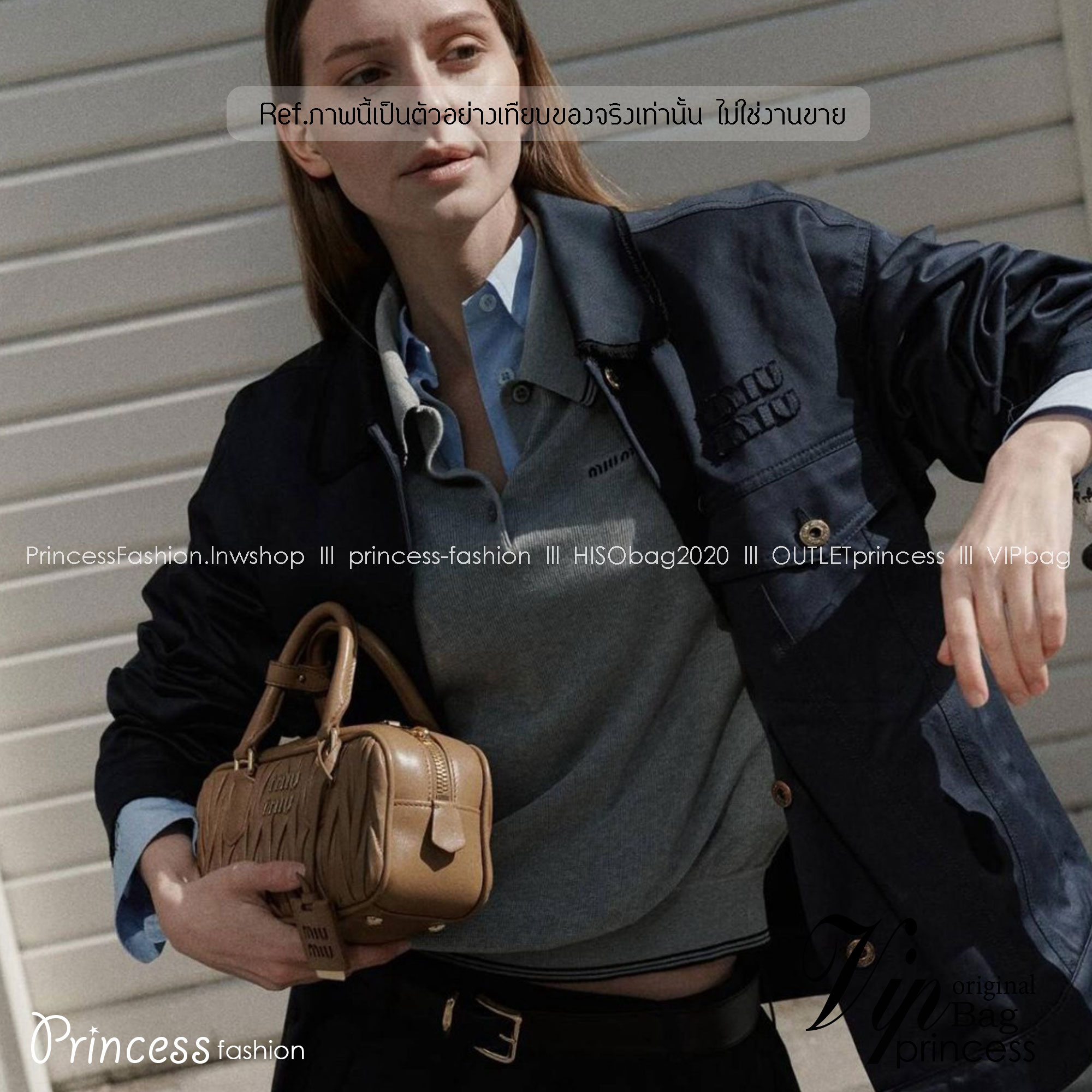MIU MIU ARCADIE METELASSE LEATHER BAG กระเป๋าถือ/สะพายสุดชิค คุ้มมากไม่อยากให้พลาดน้า