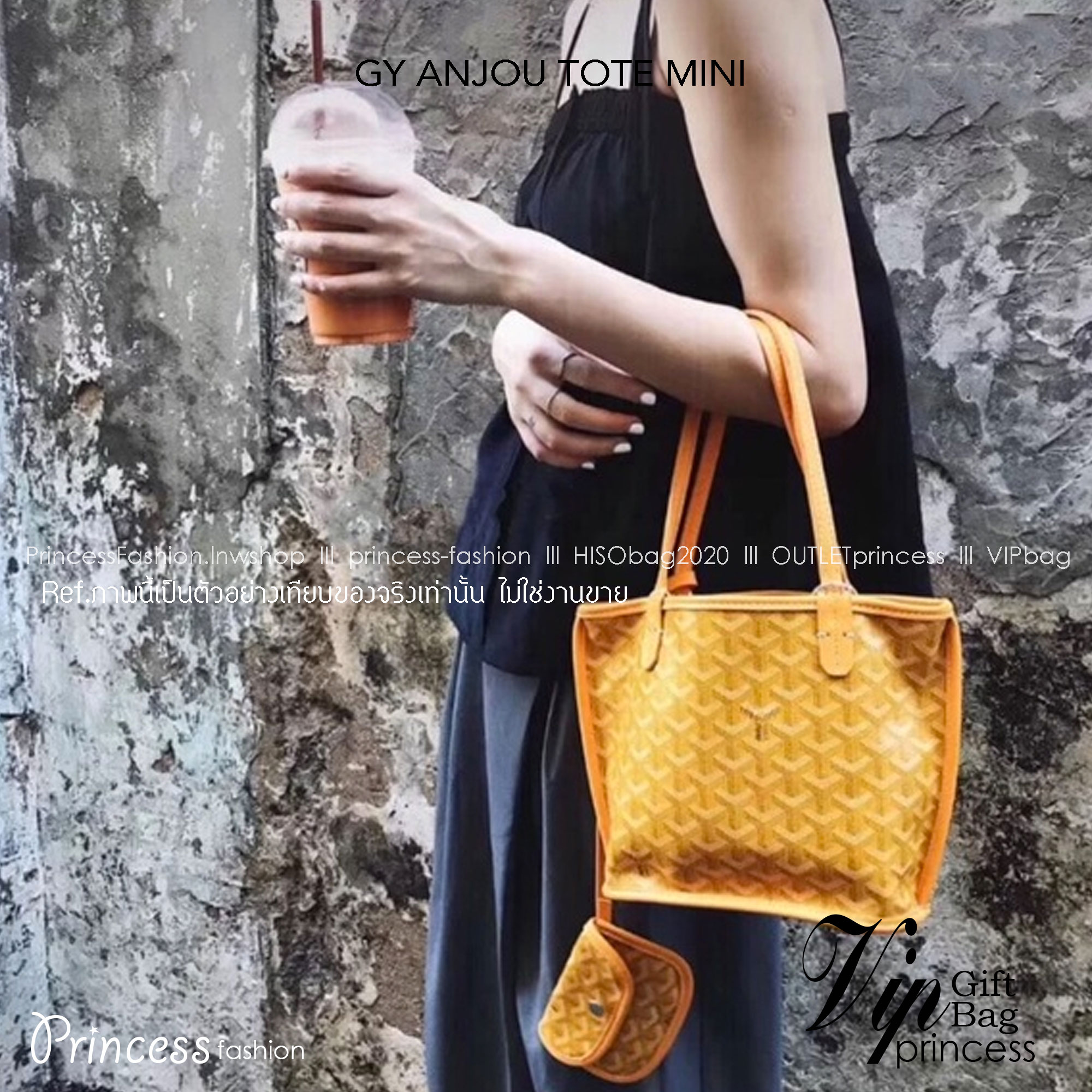 GOYARD ANJOU TOTE MINI ฮอตไอเท็ม กับกระเป๋าสะพายทรงโท้ท ไซส์มินิ กะทัดรัดมาก มาครบสีขายดี เลิศทุกสี รูปทรงคลาสสิค ดีไซน์เป็นเอกลักษณ์ ใช้งานได้หลากหลาย สามารถกลับด้านใช้ได้แบบไม่มีเบื่อ