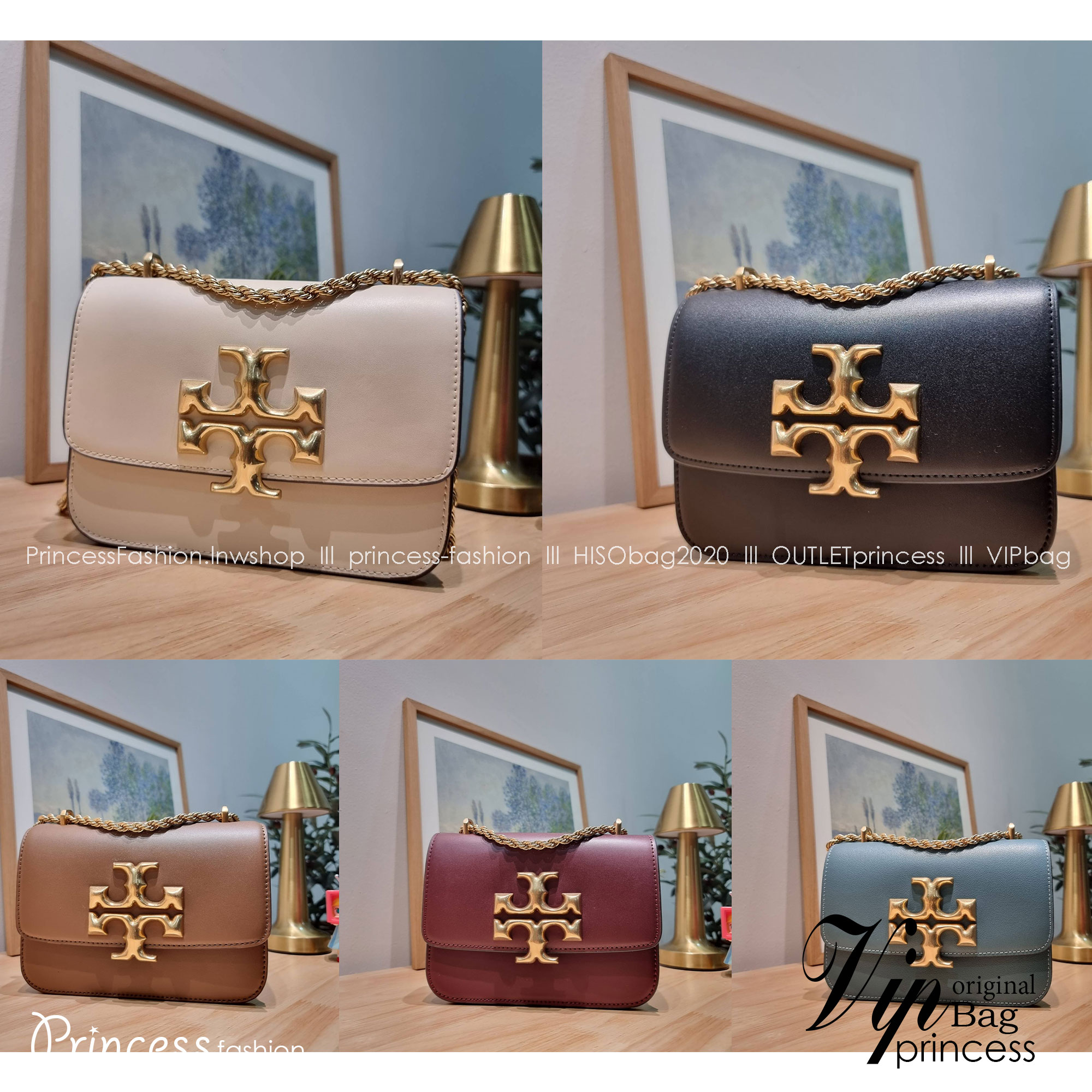 Tory Burch Bag / TORY BURCH ELEANOR SMALL CONVERTIBLE SHOULDER BAG ฮอตไอเท็ม รุ่นนี้ขายดีขายหมด สวยหรู คุณหนู ผู้ดี!! หายากมากแล้วน้า กระเป๋าสะพายข้าง ดีไซน์อยู่ทรง ขนาดกำลังสะดวกใช้ เปิด-ปิดด้วยแถบแม่เหล็ก
