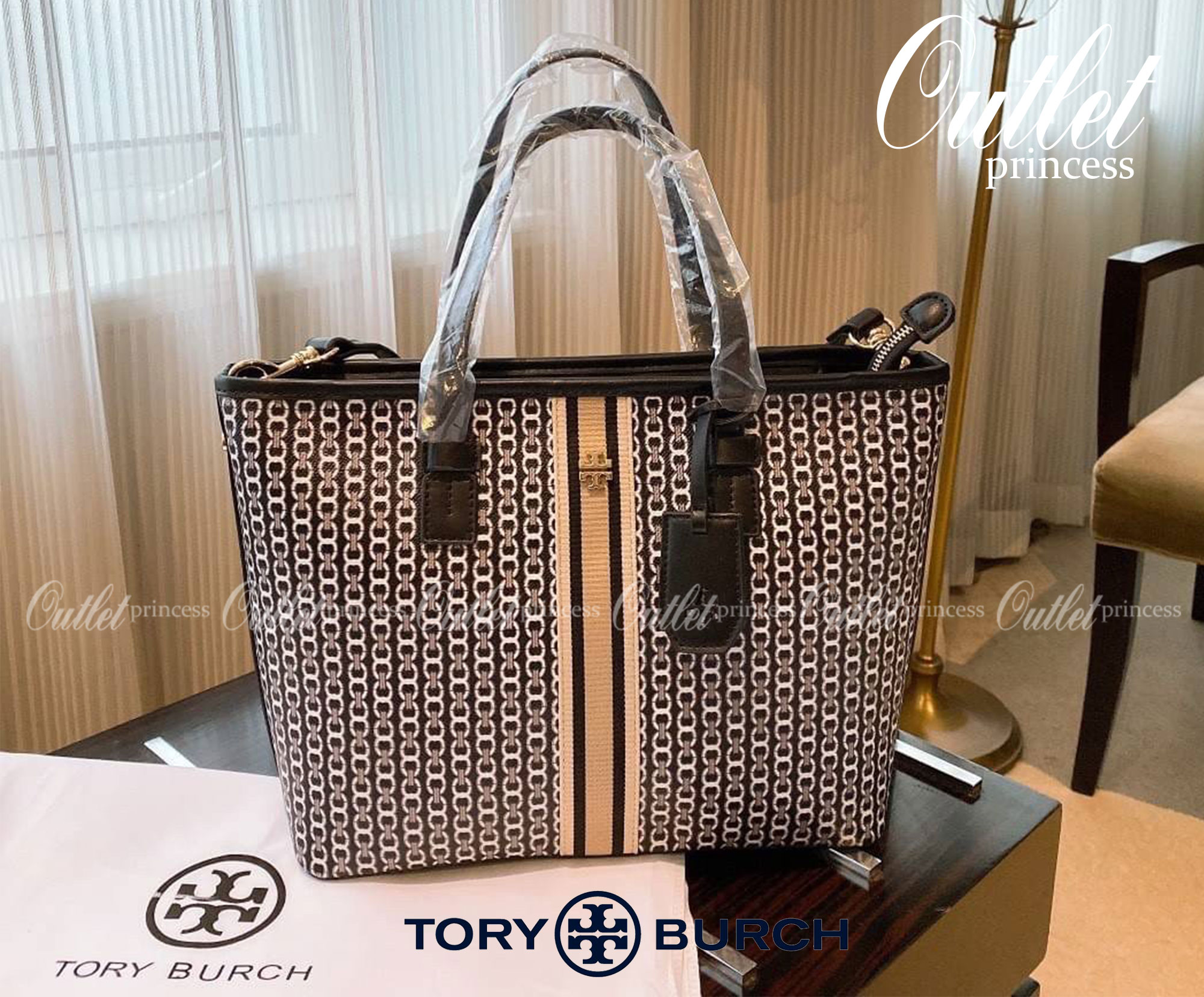 ของแท้ BEST SELLER!! TORY BURCH TOTE BAG กระเป๋าสะพายไหล่ทรงช้อปปิ้ง ทรงคลาสสิค ฮิตตลอดกาล ทรงสวยขนาดกำลังดี
