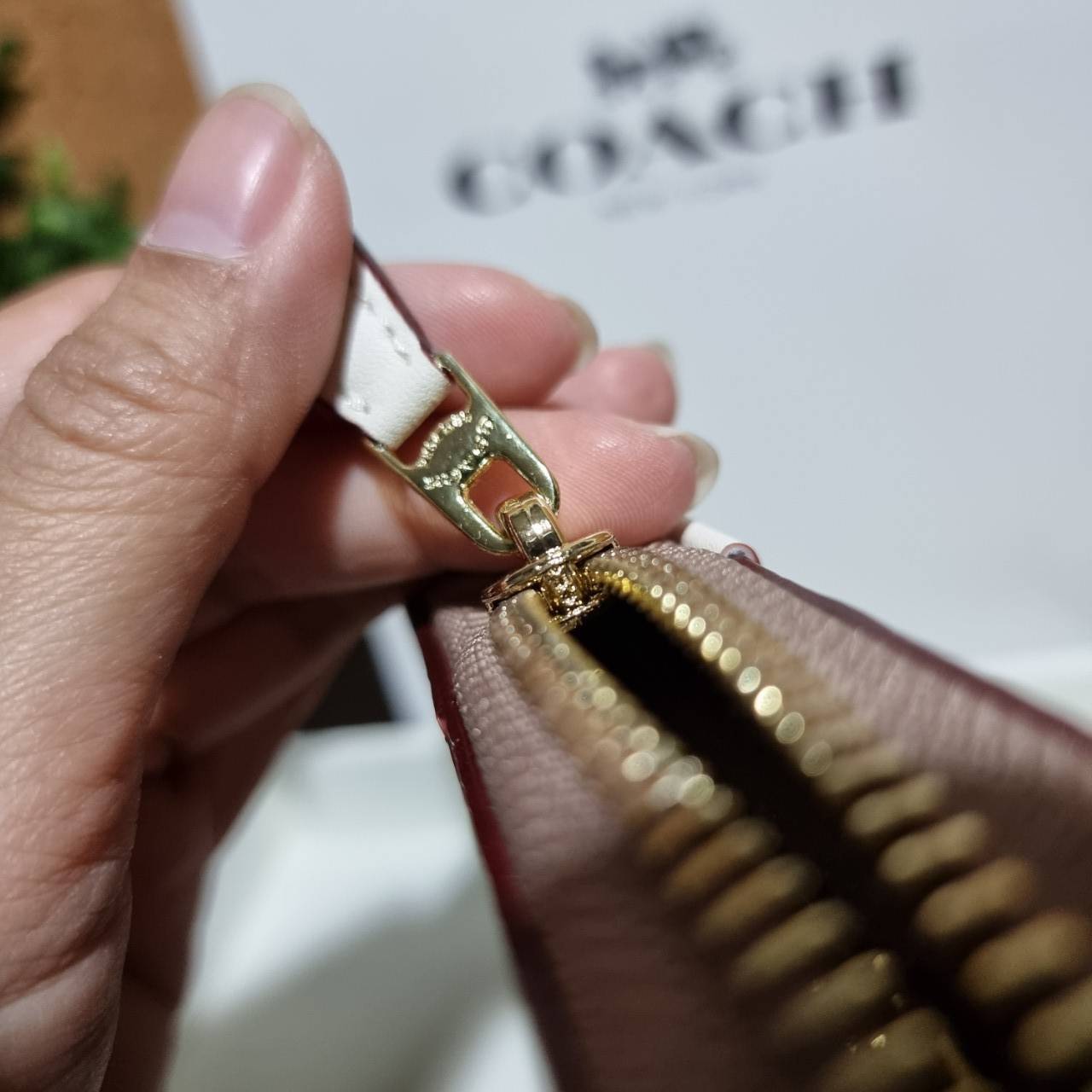 ของแท้ 💯% COACH 31546 ACCORDION ZIP WALLET IN COLORBLOCK SIGNATURE CANVAS กระเป๋าสตางค์ใบยาวรุ่นขายดี!! ขายหมดทุกสี!! 🔥🔥 สาวๆต้องยกให้เป็นไอเท็มที่ขาดไม่ได้เลยน้า วัสดุหนังแคนวาสเคลือบ ภายในเป็นหนังแท้ เปิด-ปิดด้วยซิปรอบ ใส่บัตรได้