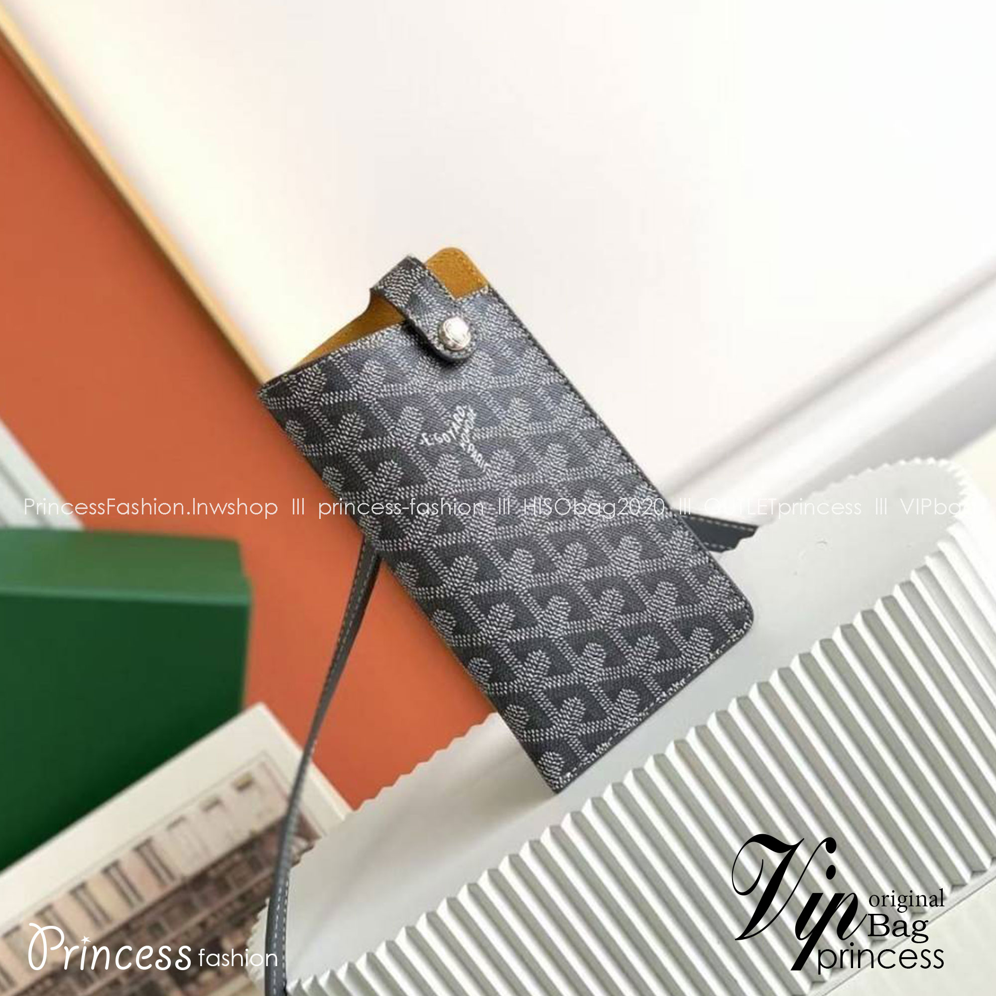 GOYARD MONTMARTRE GM GLASSES CASE TOP ORIGINAL 1:1 เกรดเทียบแท้ ใช้สลับแท้ได้ ใช้งานต่างประเทศได้