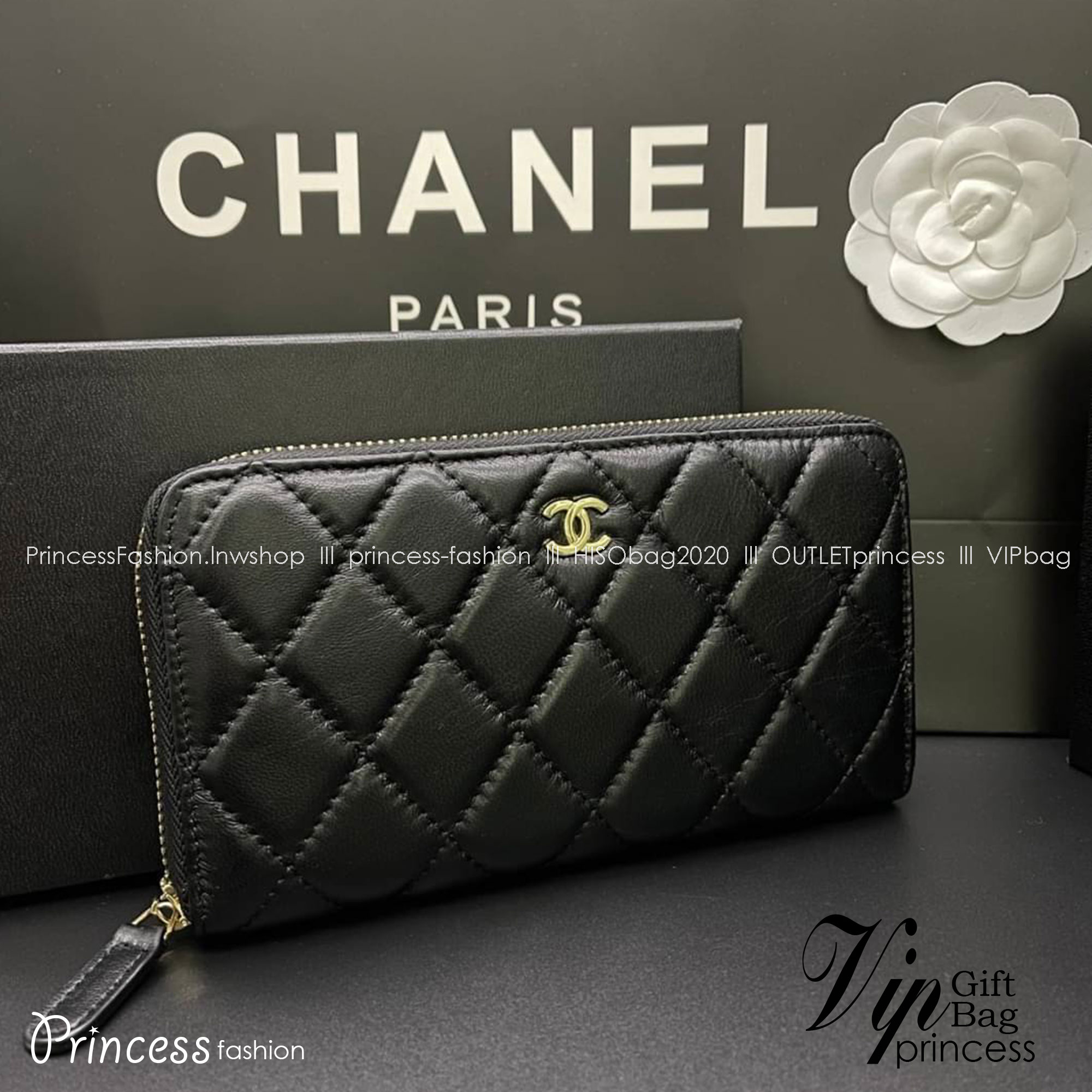 Chanel Long Wallet / CHANEL ZIP AROUND WALLET กระเป๋าสตางค์ใบยาว รุ่นยอดนิยมคลาสสิกเป็นอมตะ เป็นใบยอดนิยมของสาวๆ เลยค่าา