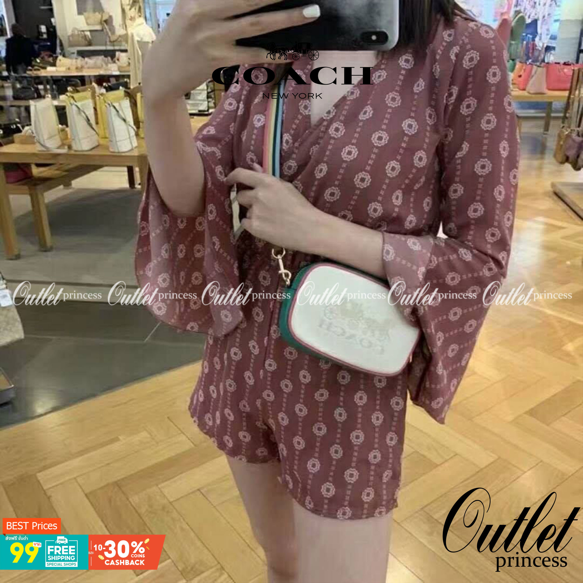 COACH JES CONVERTIBLE BELT BAG IN COLORBLOCK 2IN1 !! กระเป๋าคาดอก/สะพายข้าง ใช้ได้ถึง 2 แบบ!! คุ้มค่ามากที่สุด!! วัสดุหนัง pepble ดีไซน์เรียบ แต่หรู ภายในเป็นช่องโล่ง ใบนี้สาวๆที่ไม่ชอบพกของเยอะ เหมาะมากๆน้า 🙇♀️ ของดีราคาจับต้องได้ ไอเท็มนี