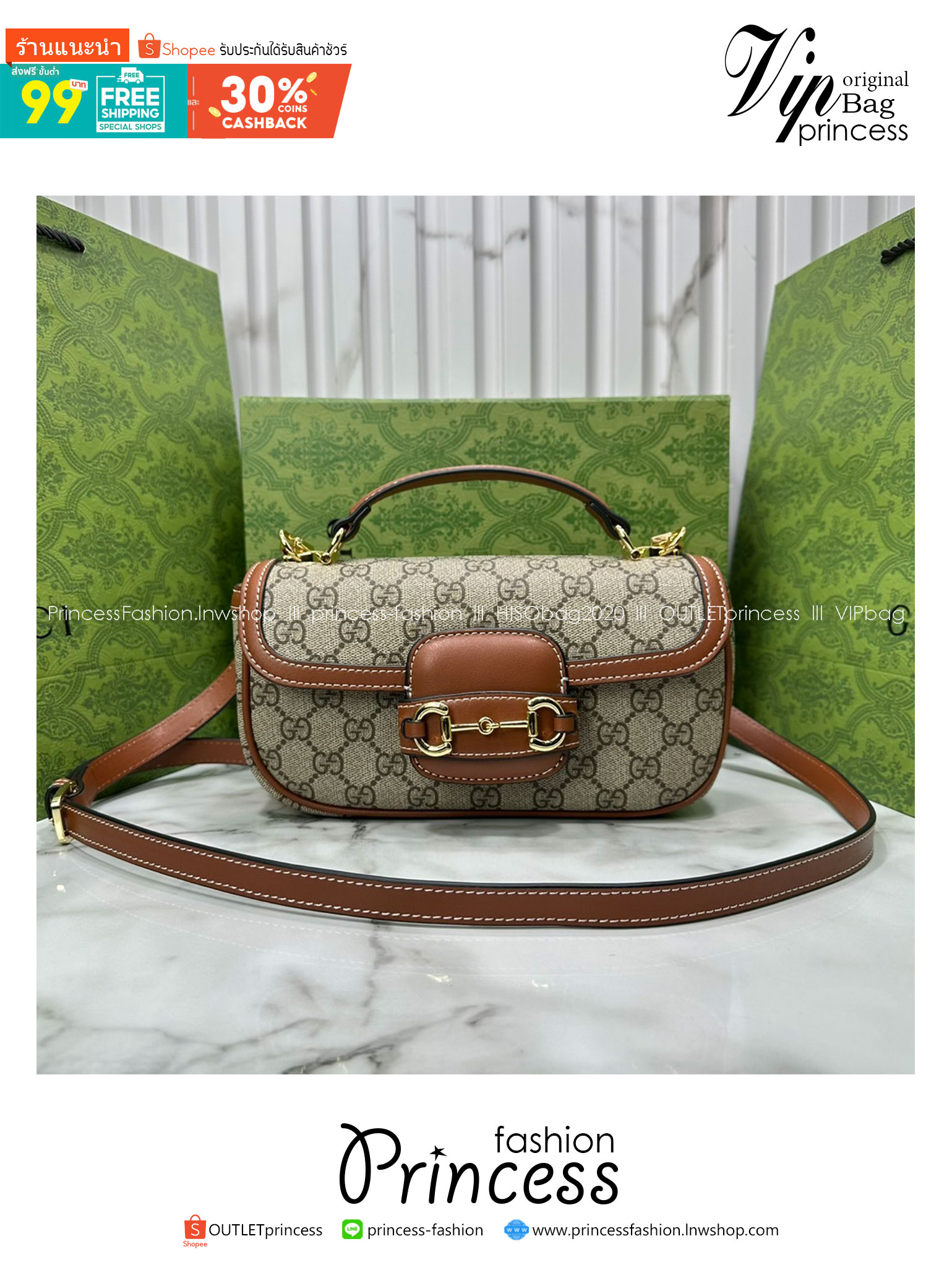 ORI หนังแท้ | Gucci Horsebit 1955 Soft small top handle bag ปรับโฉมใหม่เรียบสวยหรู กระเป๋าสะพายถือ/สะพาย ที่สุดของความคลาสสิค กะทัดรัด สวยอยู่ทรง ใช้งานง่ายและคล่องตัว