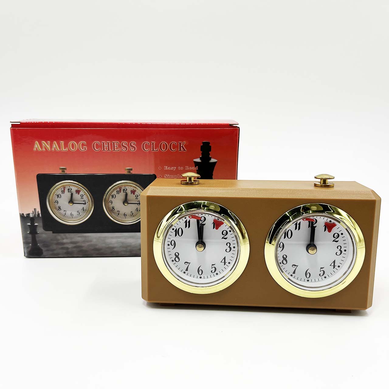 นาฬิกาจับเวลาหมากรุกหมากกระดานแบบเข็มไขลานอนาล็อก(Analog)