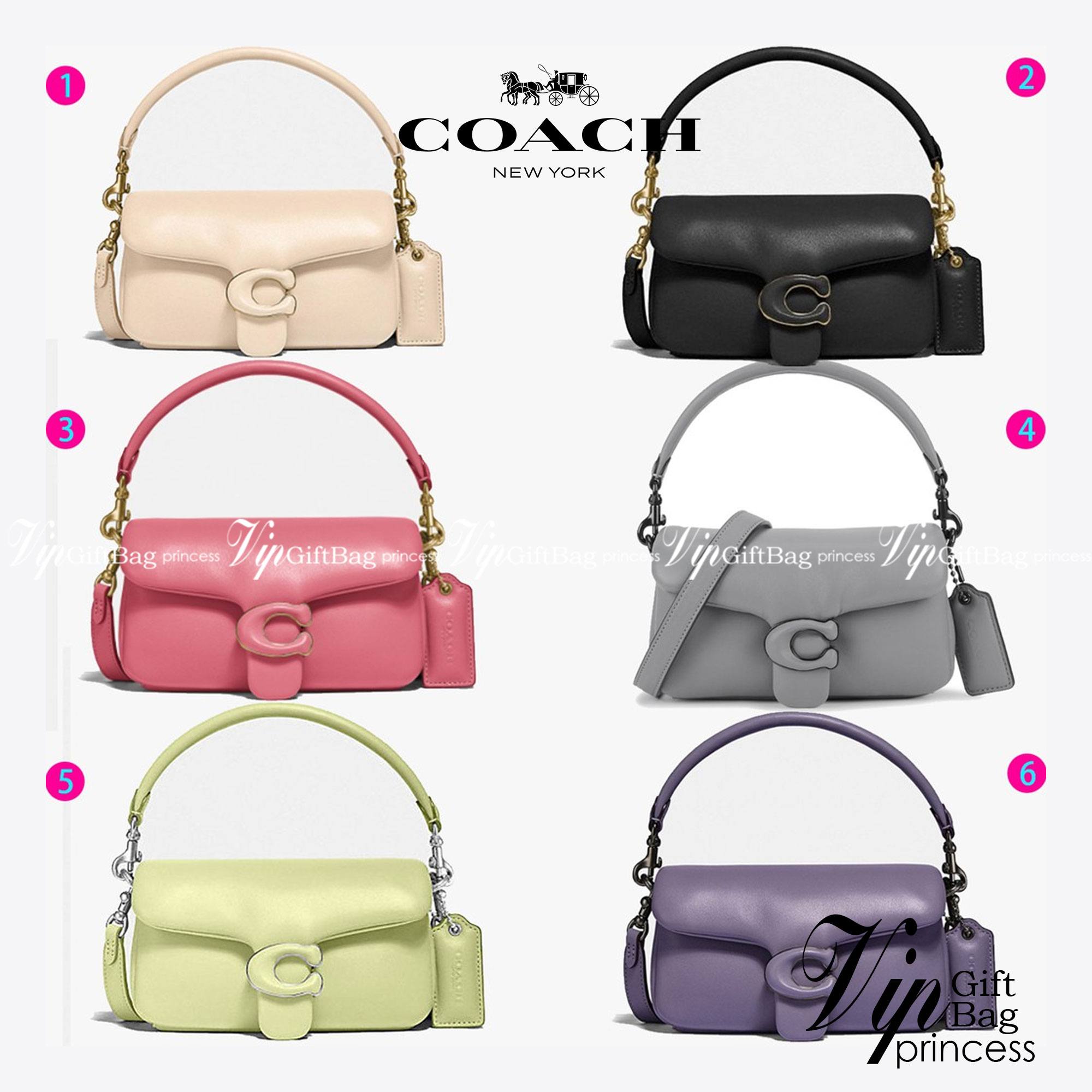 น้องสวยมากก สินค้าจริงสวยกว่าในรูป ไม่จกตาค่ะ! COACH PILLOW TABBY SHOULDER BAG 18 ((C3880)) 📣 พร้อมส่งที่ไทย คุณภาพเกินราคา! กระเป๋าหิ้ว//สะพายแบบครอสบอดี้ร์ 🔺หนัง nappa อย่างดี หนานิ่ม นุ่มมากๆ หลงรักน้องแน่นอน ✔️ใช้โลโก้แบรนด์รุ่น