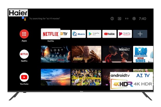 HAIER แอลอีดีทีวี 55" (4K, Andriod) รุ่น H55K66UG ลดราคาถูกสุดๆ โทรเล้ย 085-3801177, 081-6215561