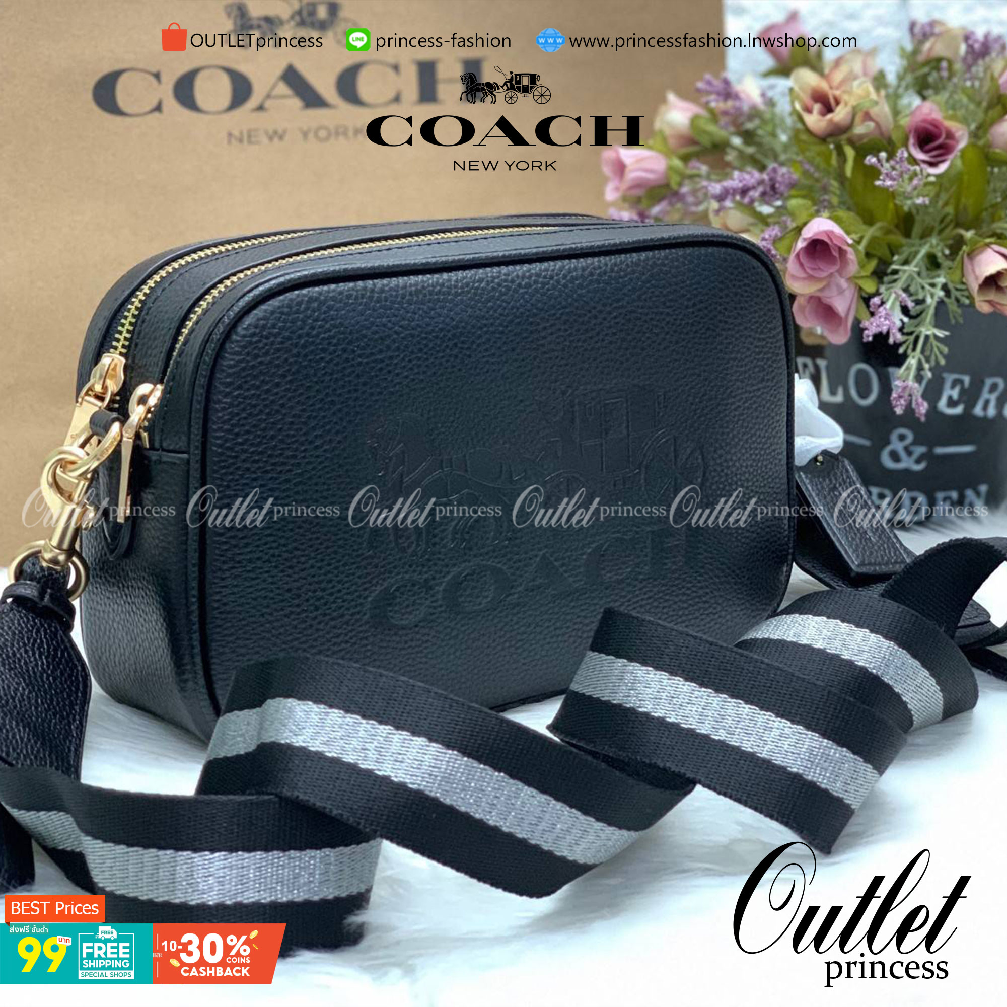 Coach Leather Jes Crossbody in Colorblock ((72704)) กระเป๋าสะพายข้าง//ครอสบอดี้ร์ วัสดุหนังแท้ หนังนิ่มสวยงาม มากๆค่ะ ด้านหน้ามีโลโก้แบรนด์เด่นชัดสะดุดตา ช่องหลักแบ่งเป็น2ซิป แต่ละช่องกว้าง ใส่กระเป๋าเงินใบยาวได้ ของอื่นๆได้จุค่ะ มีช่องเล็กให้ใส่ของจุกจิก