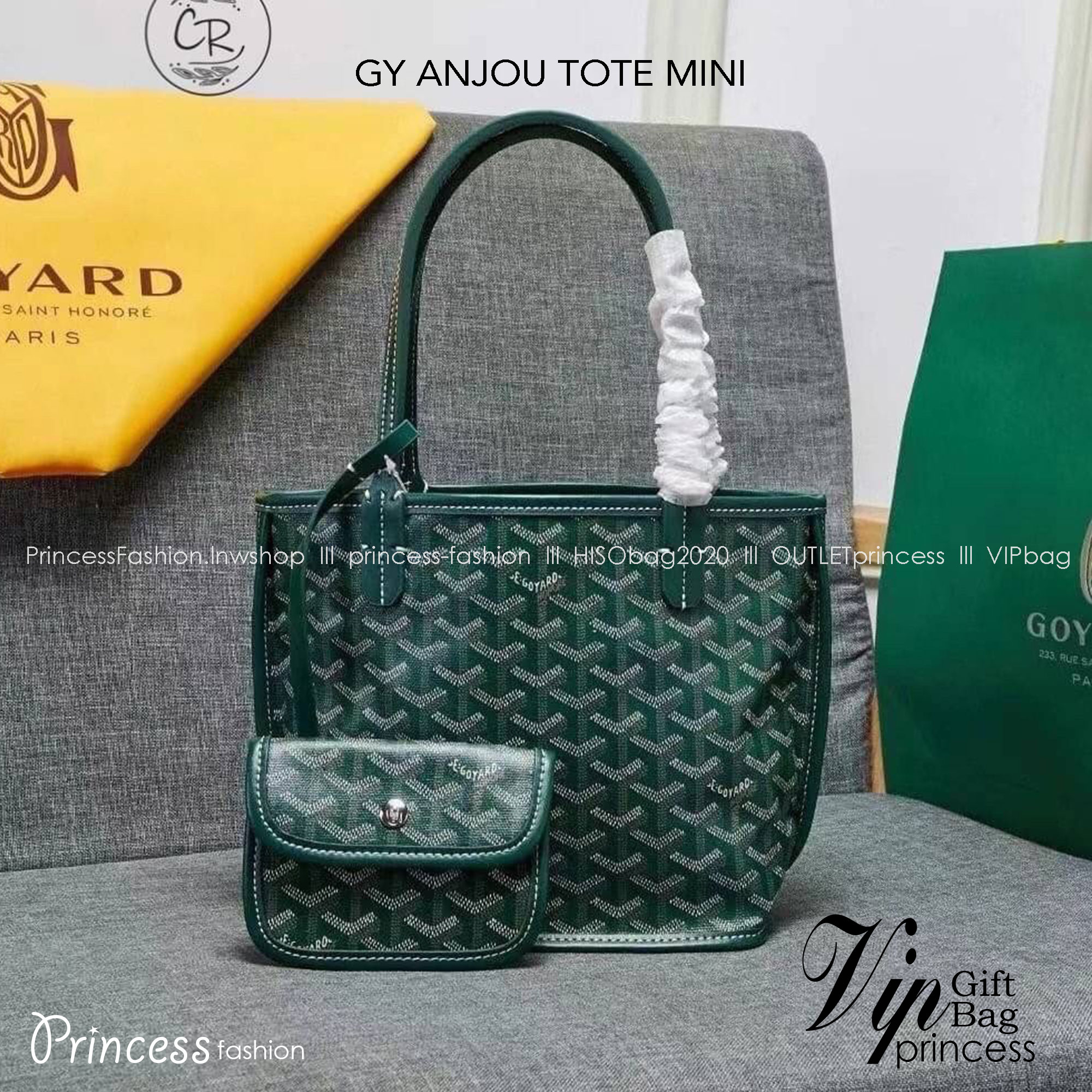 GOYARD ANJOU TOTE MINI ฮอตไอเท็ม กับกระเป๋าสะพายทรงโท้ท ไซส์มินิ กะทัดรัดมาก มาครบสีขายดี เลิศทุกสี รูปทรงคลาสสิค ดีไซน์เป็นเอกลักษณ์ ใช้งานได้หลากหลาย สามารถกลับด้านใช้ได้แบบไม่มีเบื่อ