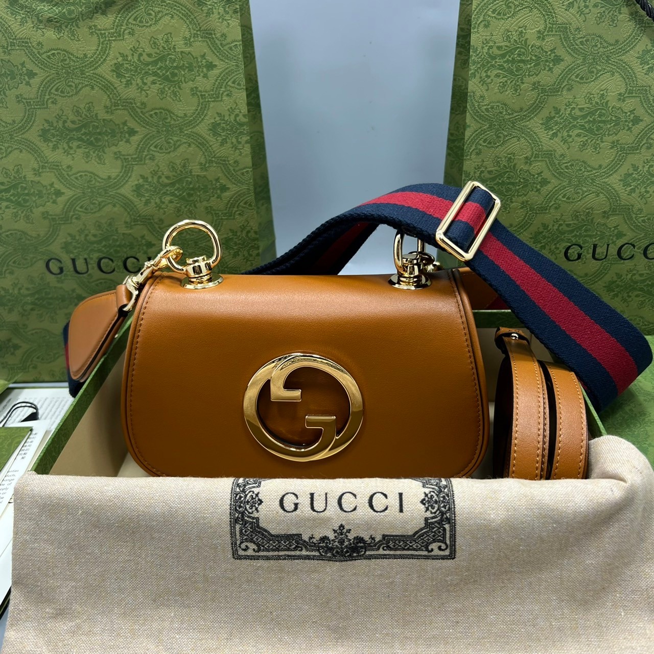 GUCCI Blondie mini bag เกรดเทพออริจินล หนังแท้ ภาพถ่ายจากงานขายจริง ใช้งานต่างประเทศได้ ผ่านทุก ตม