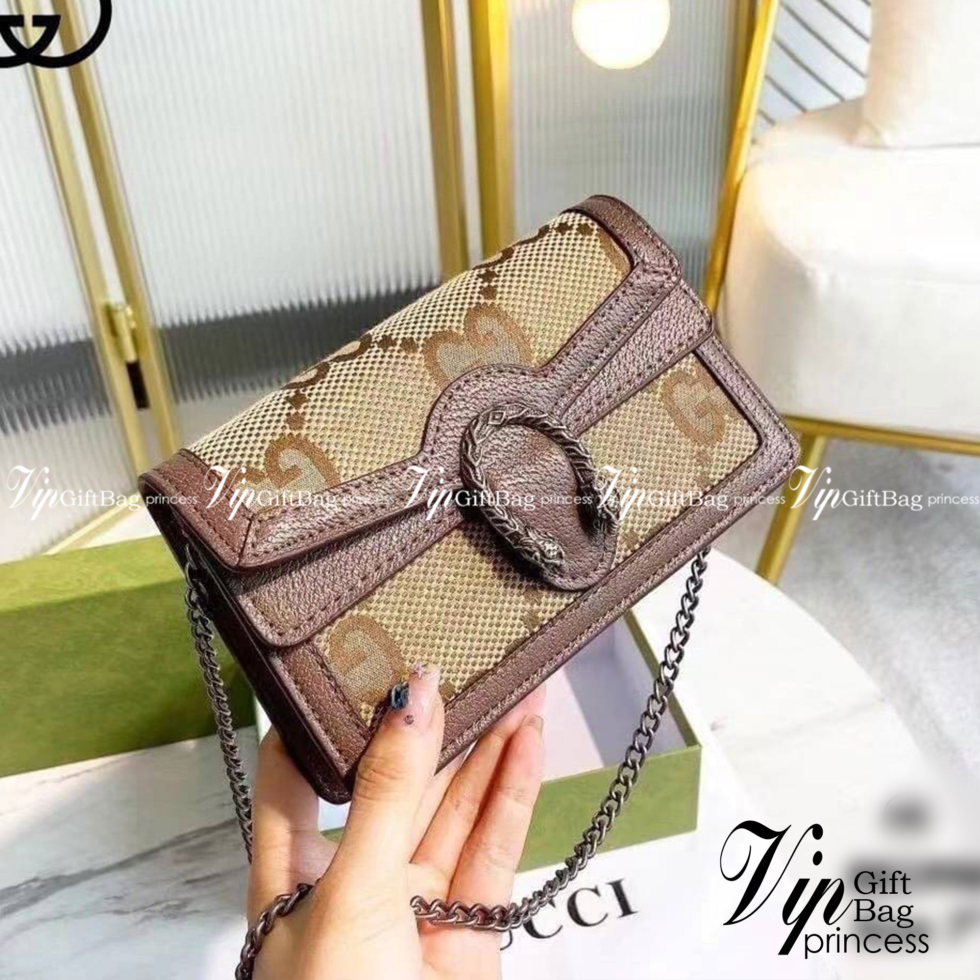 Gucci Horsebit 1955 Mini Bag / Gucci Mini Crossbody Bag / Gucci Phone Bag กระเป๋าสะพายข้าง/สะพายไหล่ สวยเก๋ น่ารัก คุณภาพดี สวยตรงปก ราคาสุดคุ้ม