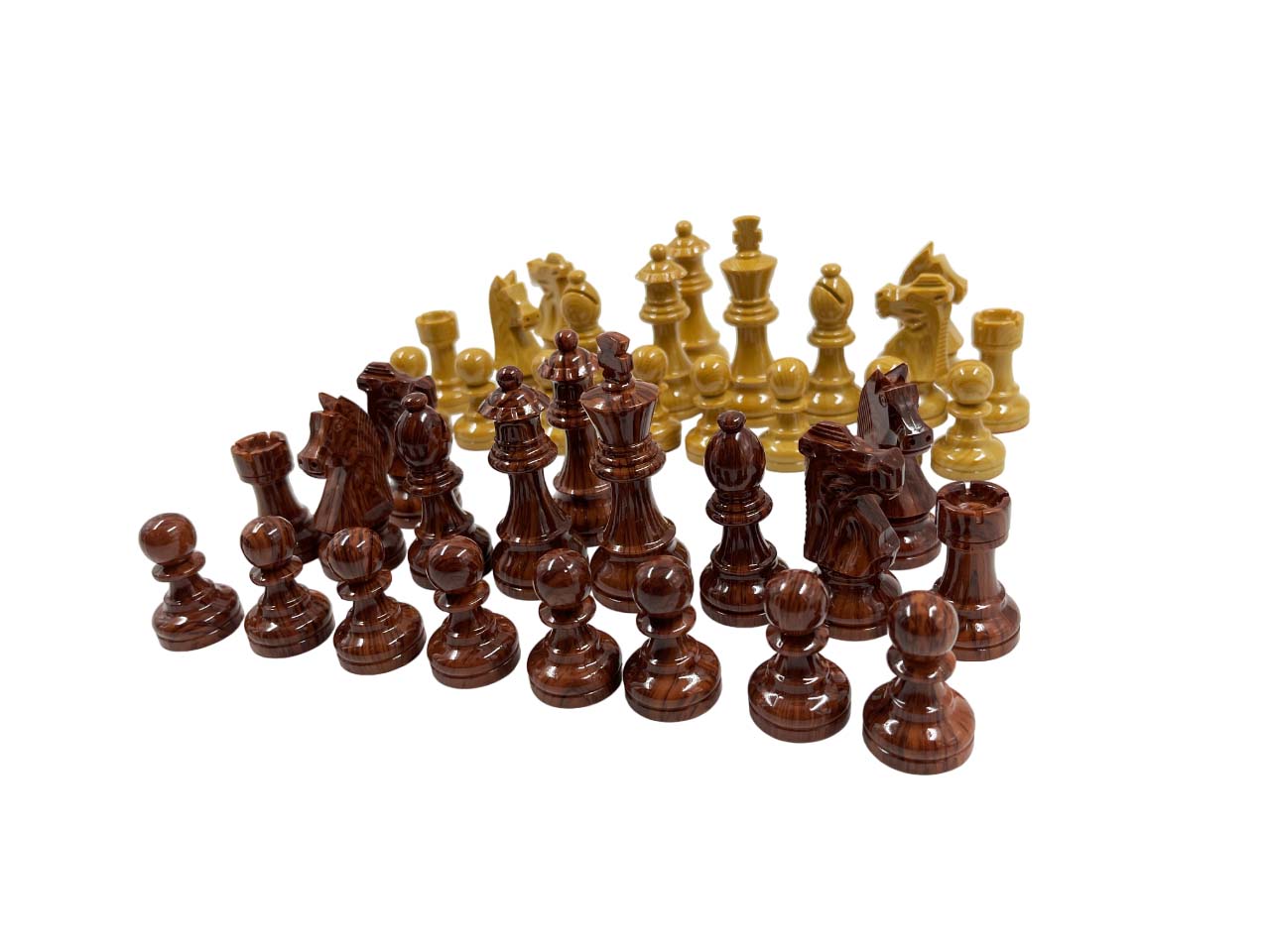 ตัวหมากรุกสากล German Knight ไม้Rose wood เคลือบผิวอะคริลิก