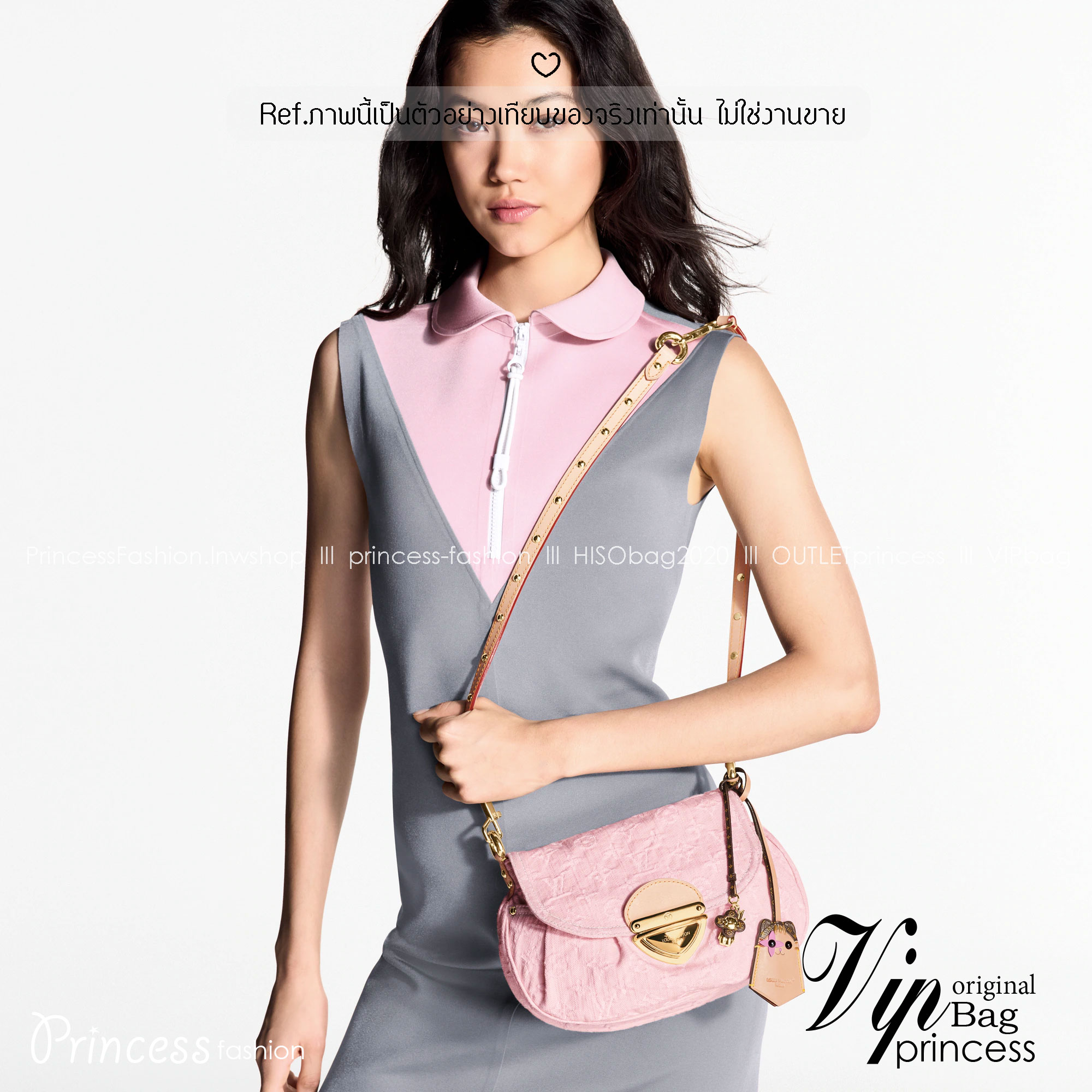 LV Sunset Monogram Denim Handbag Washed Pink กระเป๋าสะพายไหล่ทรงสวย สีใหม่ชมพูหวาน แรงมากฉุดไม่อยู่ กับกระแสคอลใหม่ lvremix ดีไซน์แบบตัวมัม y2k รูปทรง baguette สวยดูแพง ใบนี้ก็ฉ่ำสุดๆ