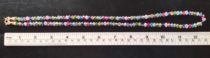 สร้อยคอคริสตัลหลากสี(ใส่พระได้1องค์)ค่ะ