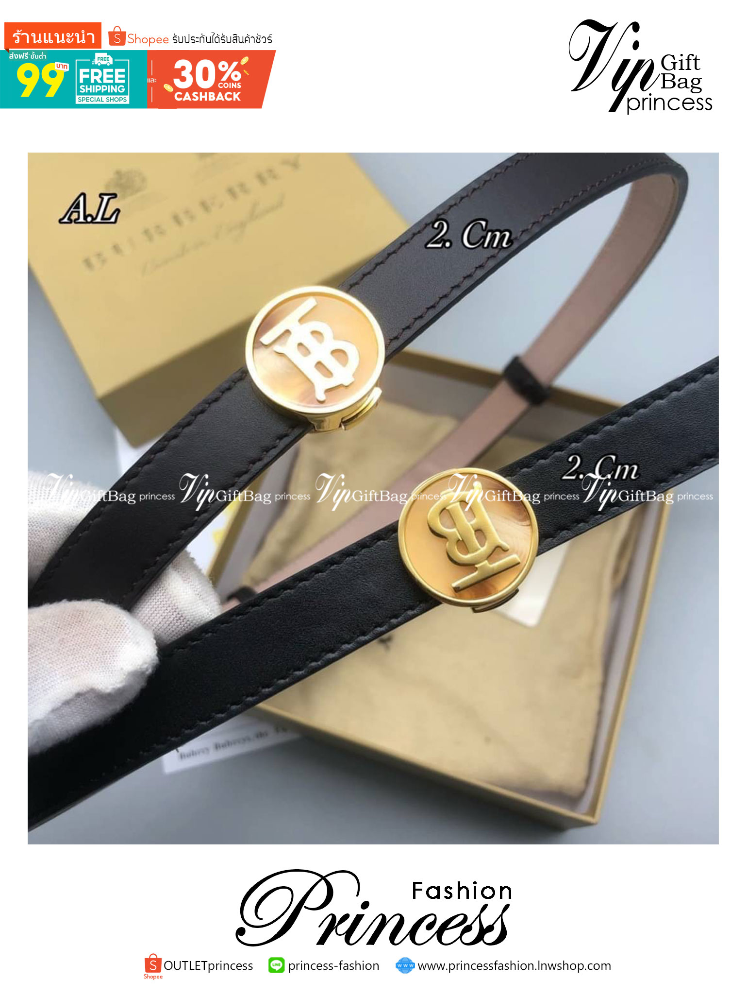BURBERRY BELT LEATER 2cm เข็มขัดเบอร์เบอรี่ เกรดออริจินอลหนังแท้ ใช้งานง่าย ได้ทั้งชายหญิง เป็น everyday look ได้เลยค่ะ ภาพสินค้าถ่ายจากงานขายจริง ใช้งานต่างประเทศได้