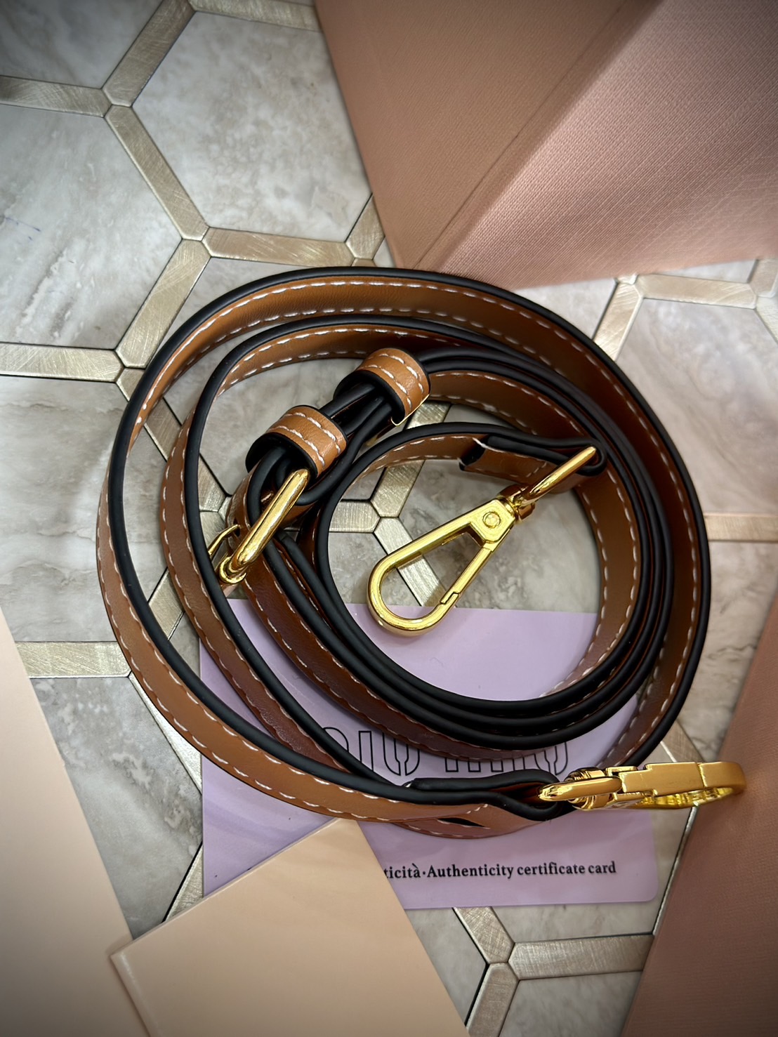 Miu Miu Woven fabric handbag with leather trim กระเป๋าสานดีไซส์ย้อนยุค