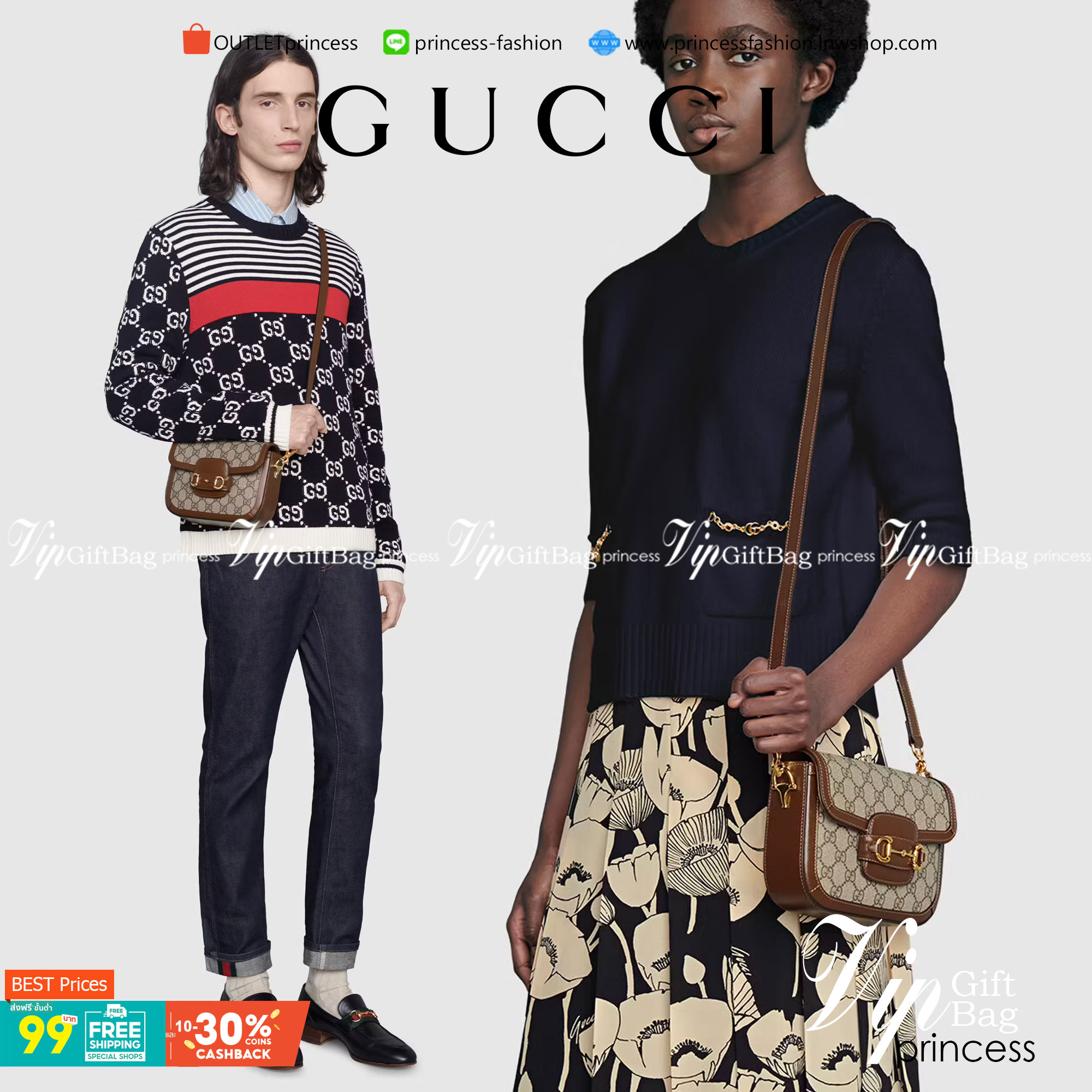 VIP GIFT 】หนังแท้ GUCCI Horsebit 1955 mini bag GG Supreme canvas ที่สุดของรุ่นที่ฮอตหนักมาก คอลเลคชั่นที่ยอดขายดีตั้งแต่วันแรกที่ลง shop ด้วยรูปทรงที่กะทัดรัด ตอบโจทย์ได้ทุกลุค ทุกไลฟ์สไตล์ ใช้งานได้ง่ายคล่องตัว เรียกได้ว่าใครไม่มีได้ยังไง สวยขนาดนี้!!