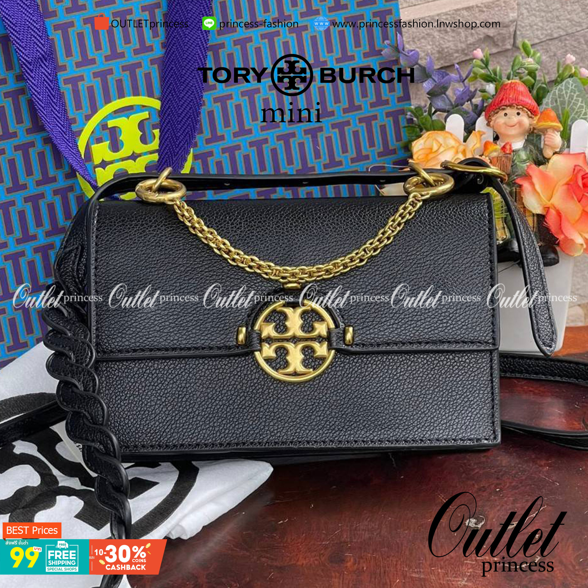 Tory burch miller mini bag หนึ่งในแบรนด์เนมยอดฮิตระดับโลกที่สายแฟชั่นตัวจริงต้องมีสักใบในตู้ เพราะเป็นแบรนด์ที่เหล่าบรรดาเซเลปและดาราใช้กันเยอะมาก รุ่นก็เป็นอีกหนึ่งใบที่คุ้มค่าคุ้มราคามากค่ะ ด้วยดีไซน์กึ่งทางการ กึ่งลำลอง จึงใช้งานได้หลายโอกาส แม้จะมีขนา