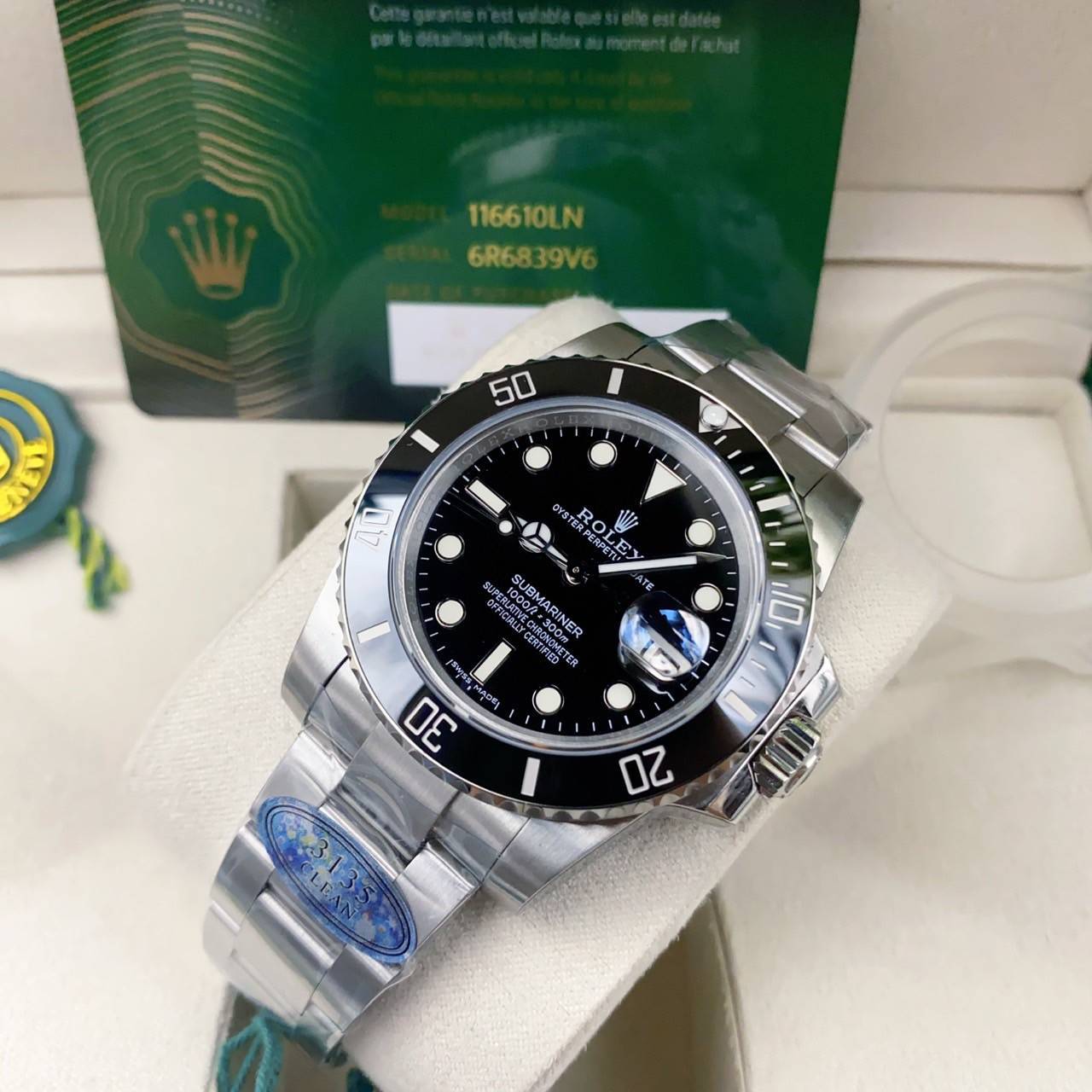 สลับแท้ เกรดเทพ นาฬิกาโรเล็กซ์ ROLEX SUBMARINER -งาน : TOP SWISS 1:1 -Isงงาu (COPY)CLEAN factory -ขนาด: 40 มม.