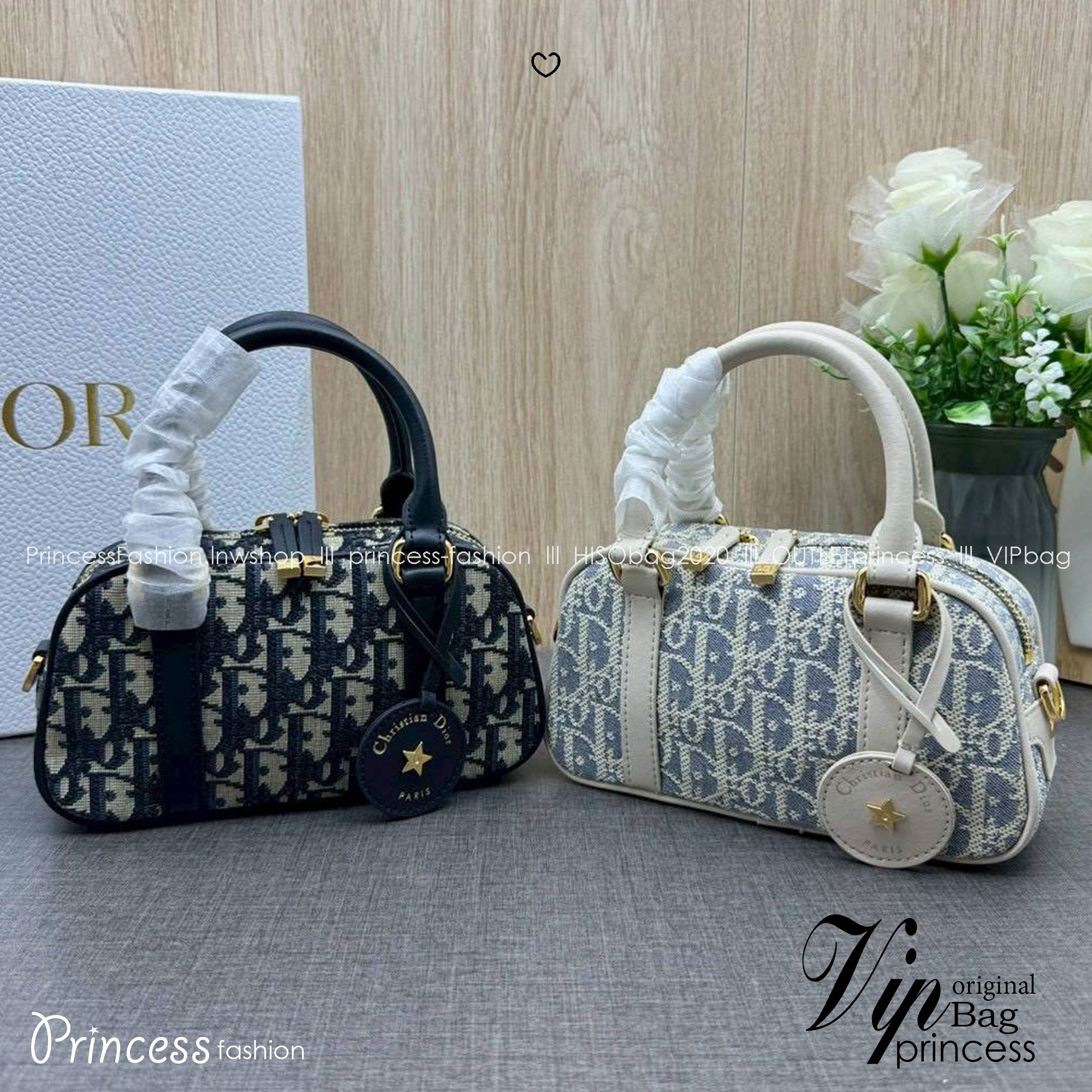ORI หนังแท้ | DIOR D-Vibe East-West Nano Bag กระเป๋าทรงหมอนไซส์มินิน่ารัก ดีไซน์โบว์ลิ่งรูปทรงทันสมัยใช้งานง่ายจุของสำคัญได้ครบ สวยสง่างามเป็นเอกลักษณ์