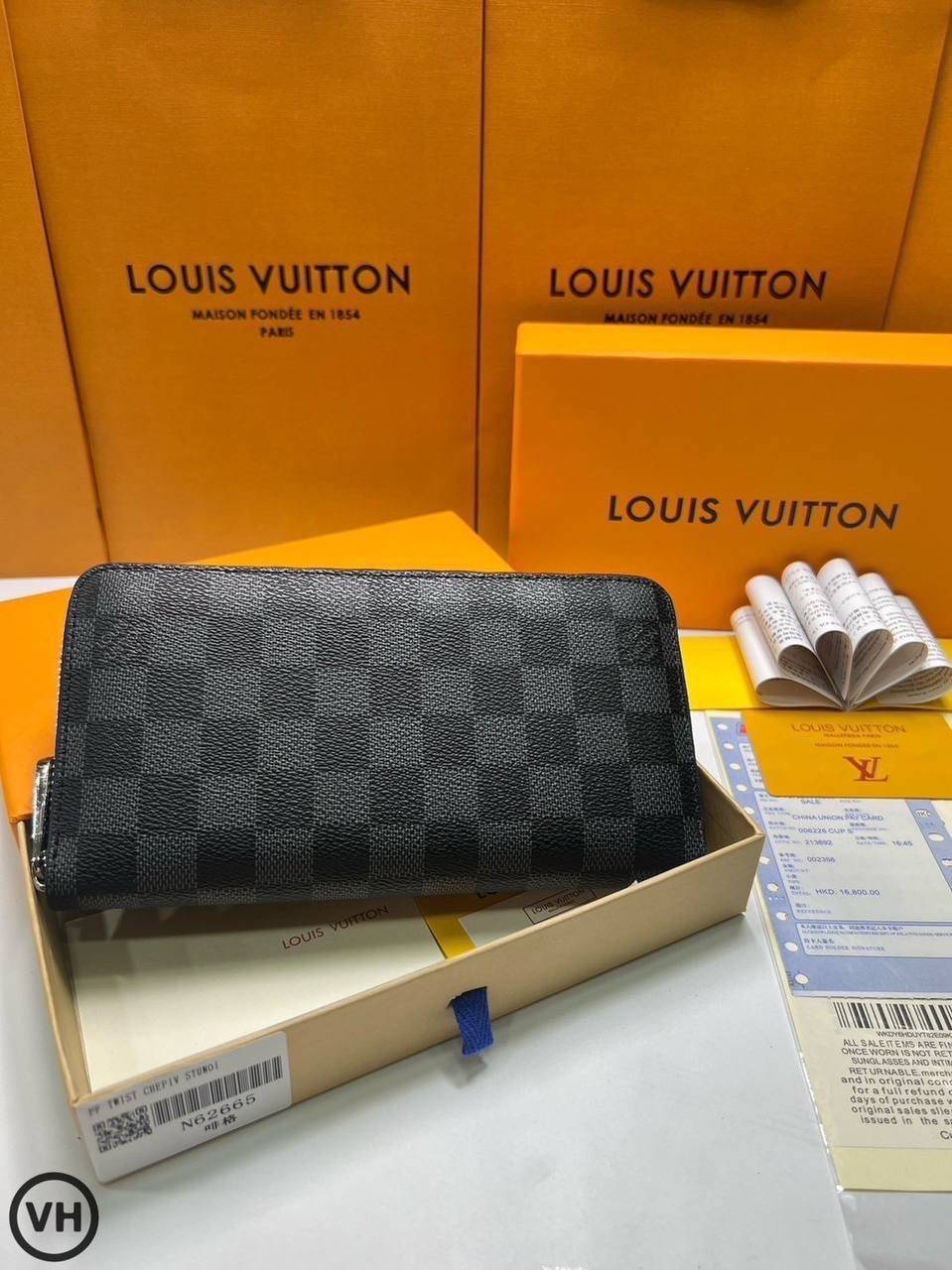 ORI หนังแท้ | LV Zippy Horizontal Monogram Shadow / LV LongWallet กระเป๋าสตางค์ใบยาว กระเป๋าสตางค์ซิปรอบ