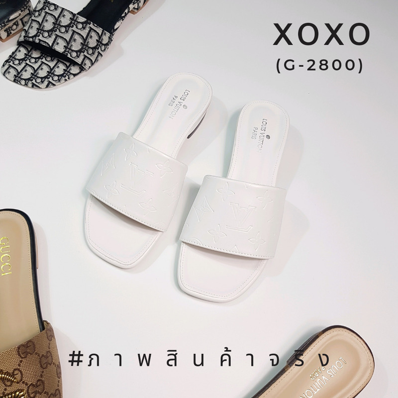 Louis Vuitton งานสวม งานปั๊มลึก โลโก้แบรนด์ มีส้นเล็กน้อยกำลังใส่สบาย งานชนช้อป ตอยนี้เลยคะ วัสดุหนังนุ่ม