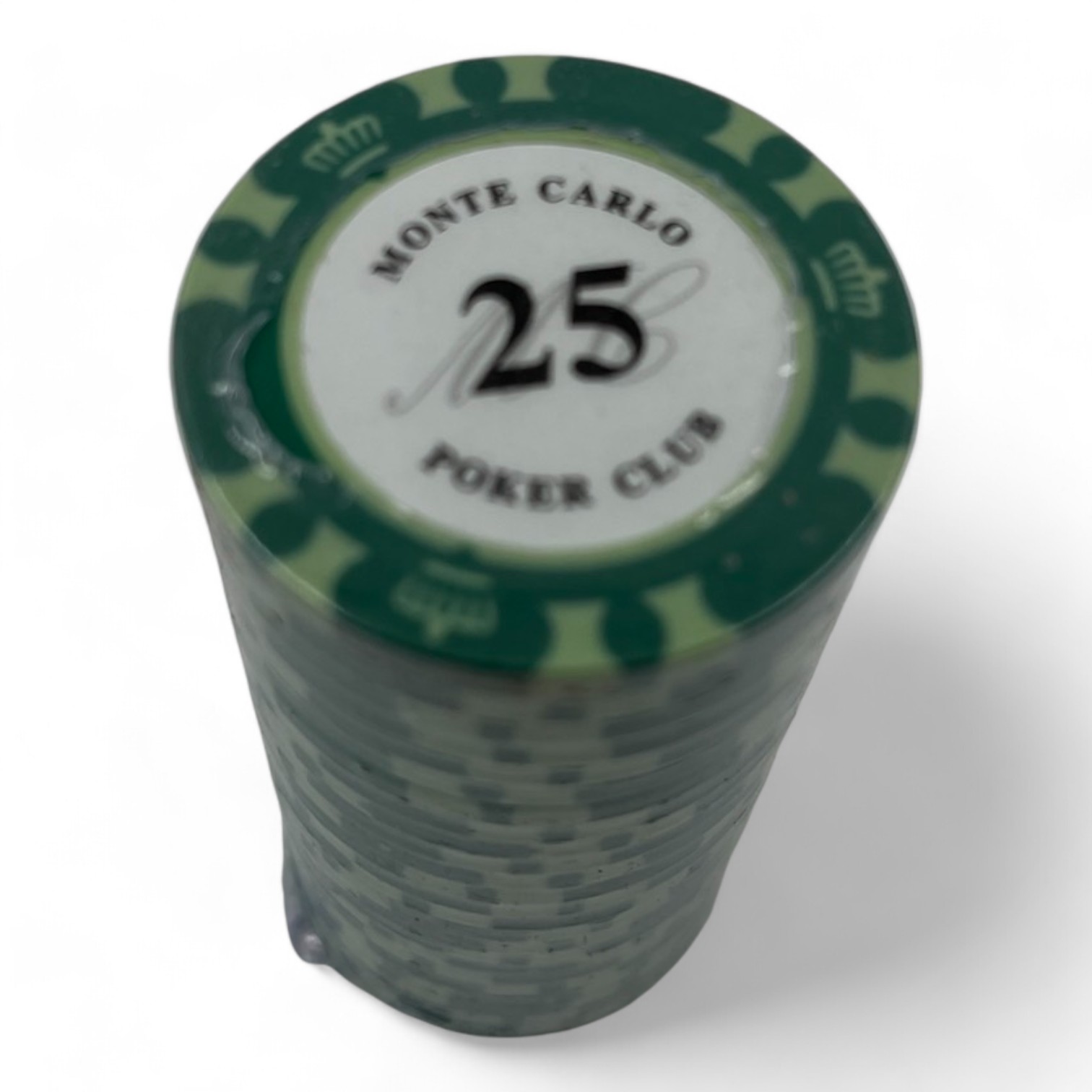 ชิปโป๊กเกอร์เกรดพรีเมี่ยมน้ำหนัก 14g.MONTE CARLO แถวละ 25เหรียญ(แยกขาย)